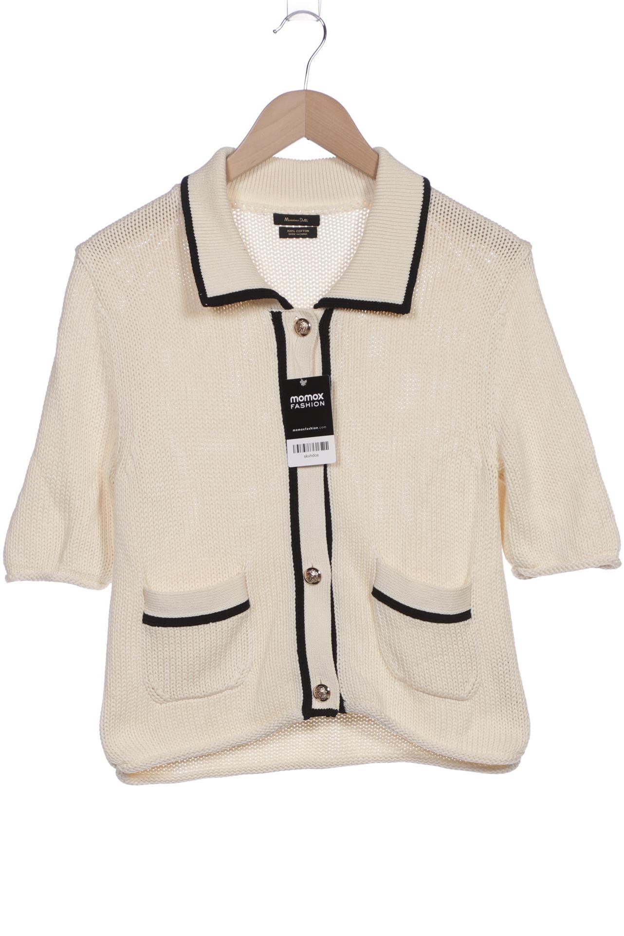 

Massimo Dutti Damen Strickjacke, cremeweiß, Gr. 36