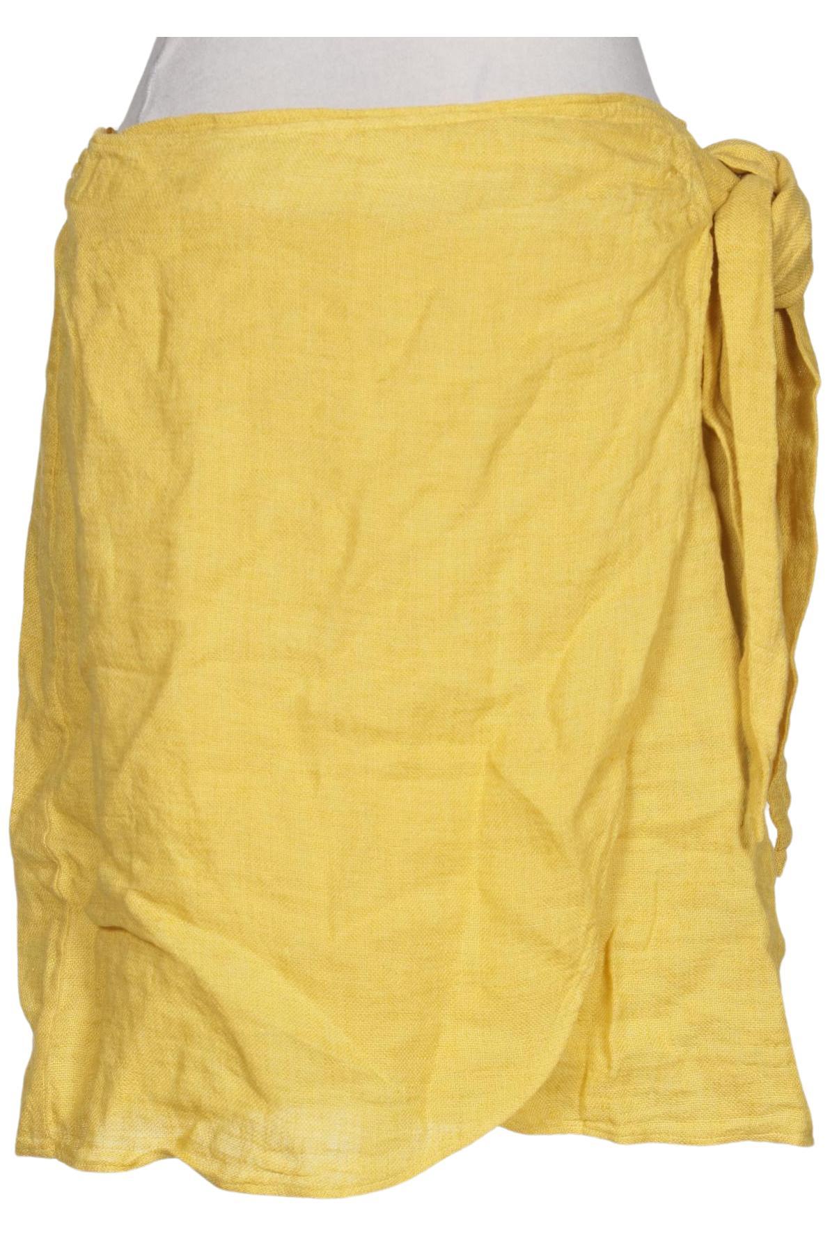 

Massimo Dutti Damen Rock, gelb, Gr. 38