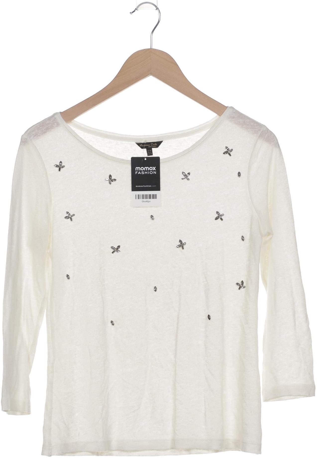 

Massimo Dutti Damen Pullover, cremeweiß, Gr. 34