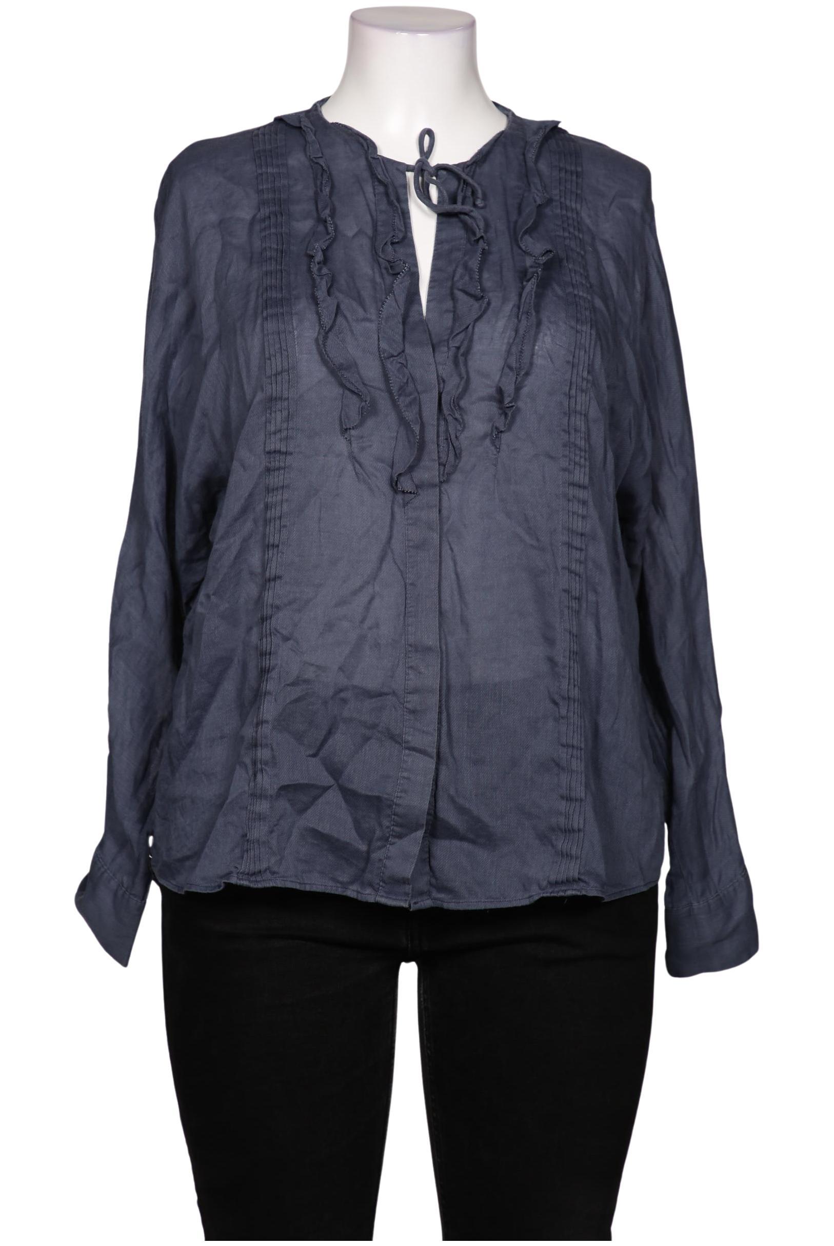 

Massimo Dutti Damen Bluse, marineblau, Gr. 38