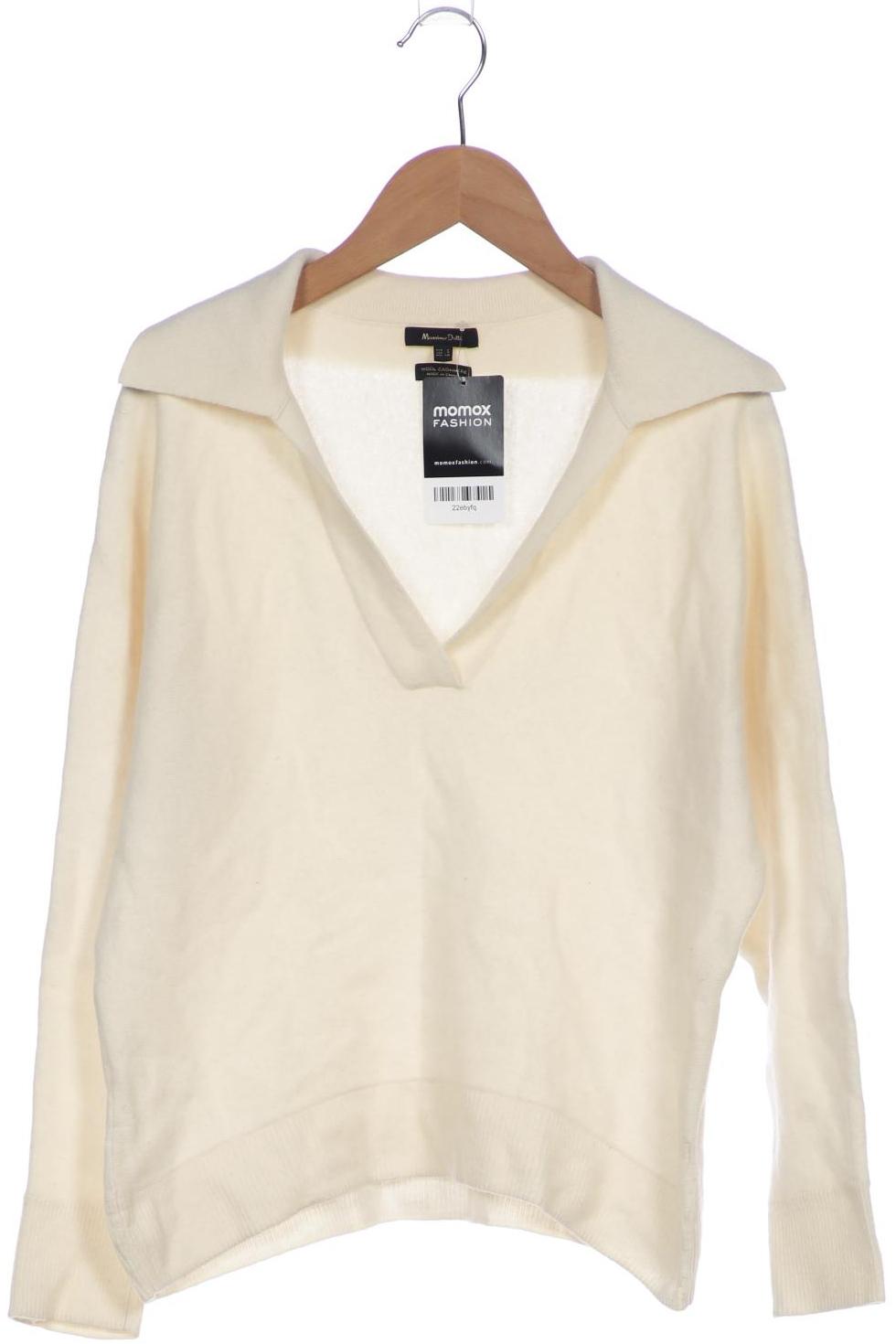 

Massimo Dutti Damen Pullover, cremeweiß, Gr. 36