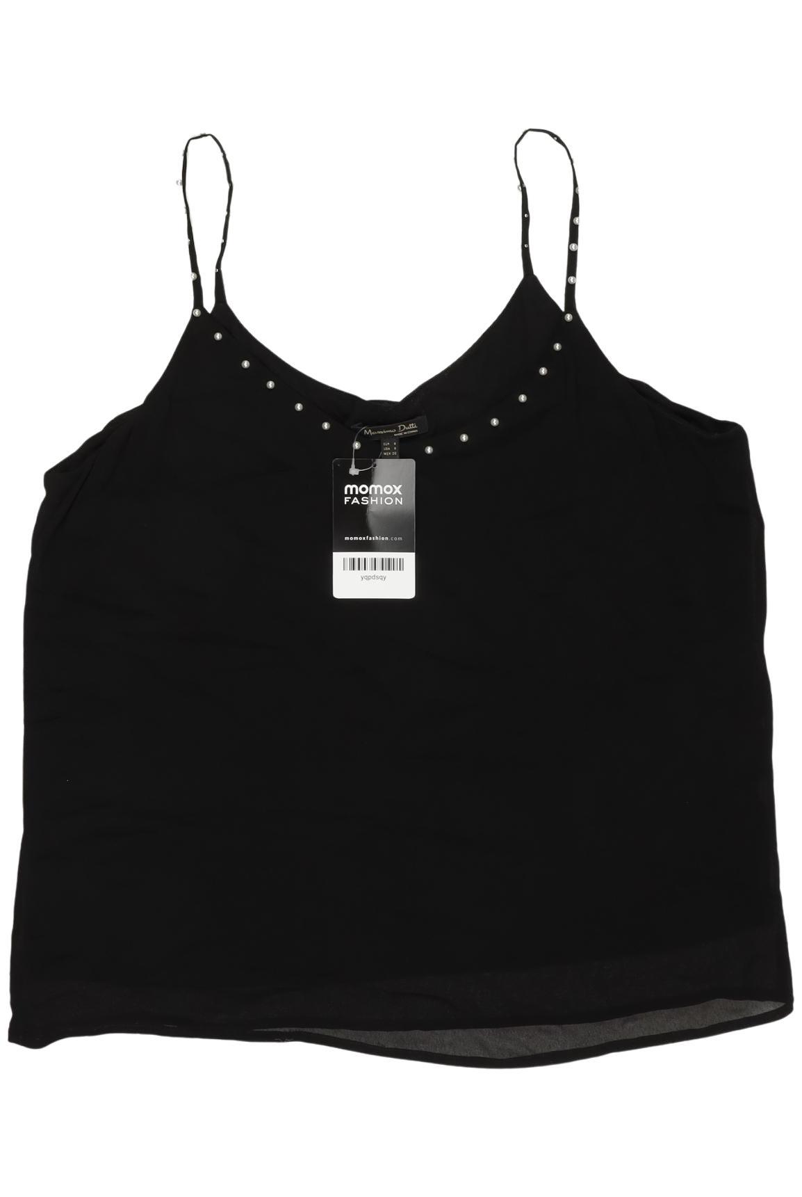 

Massimo Dutti Damen Top, schwarz, Gr. 36