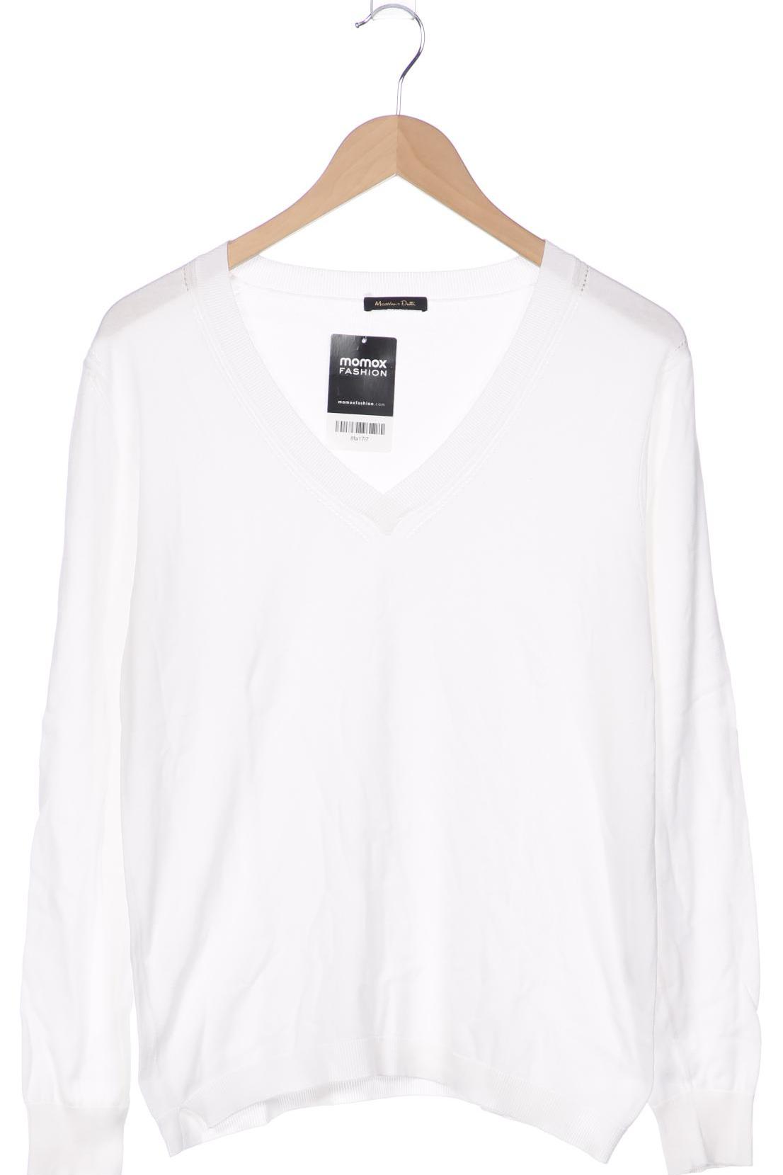

Massimo Dutti Damen Pullover, weiß, Gr. 44