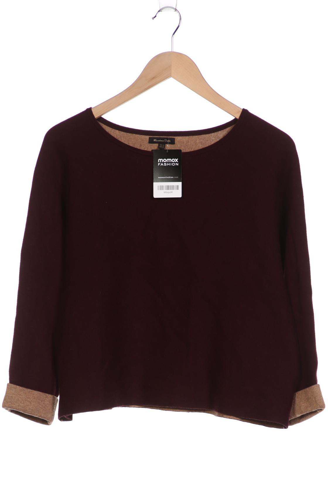 

Massimo Dutti Damen Pullover, bordeaux, Gr. 34