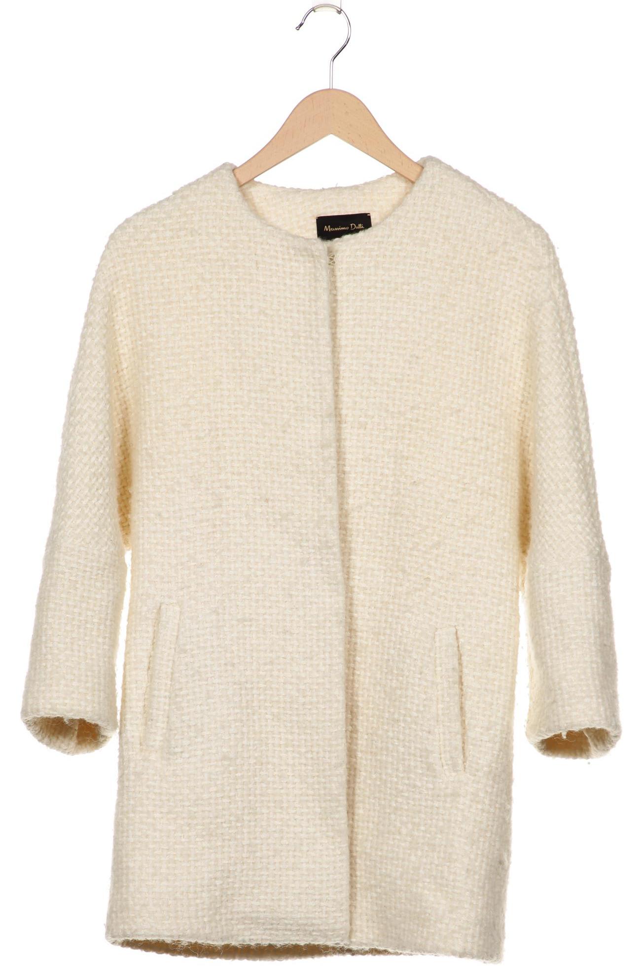 

Massimo Dutti Damen Mantel, cremeweiß