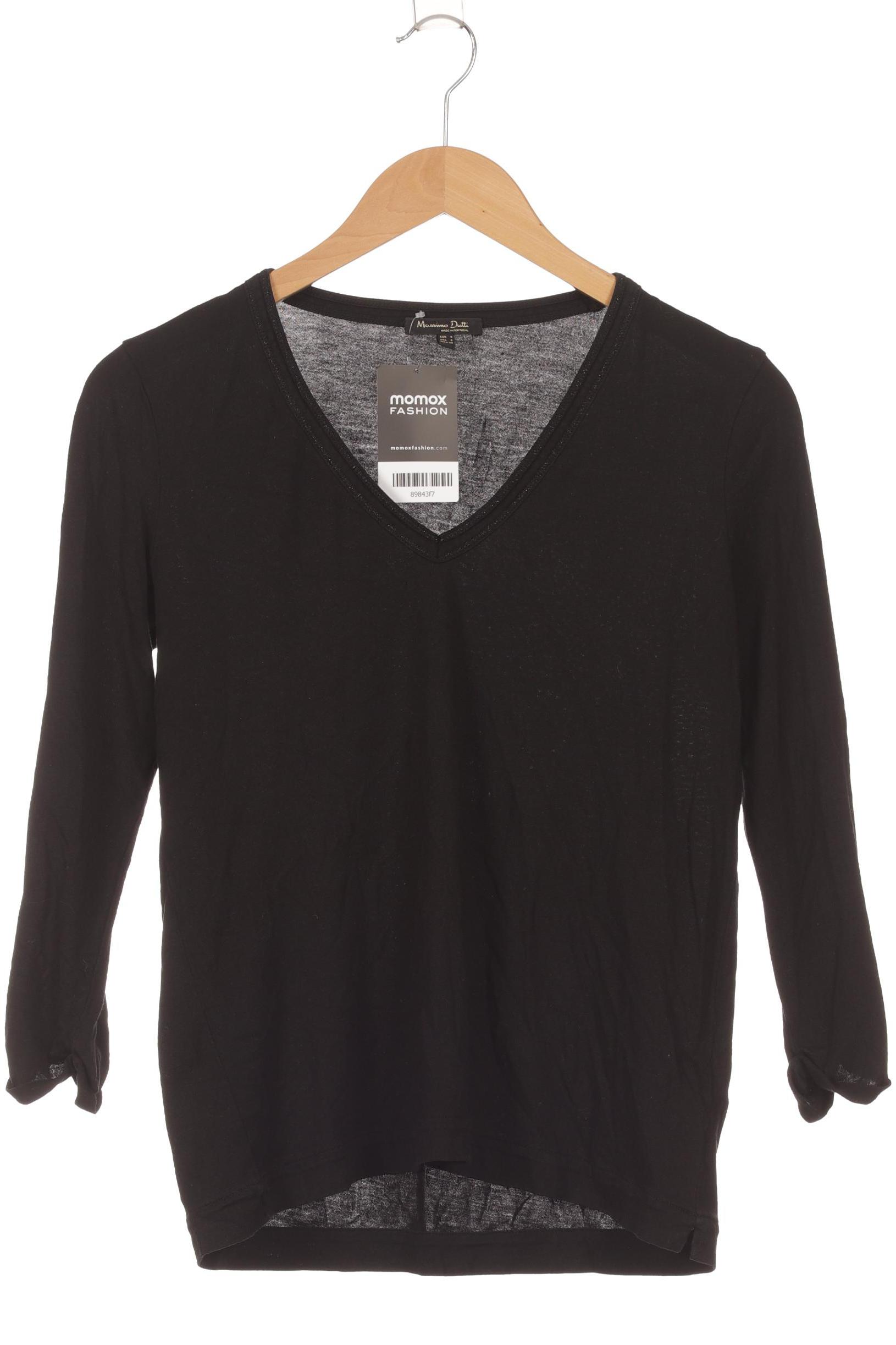 

Massimo Dutti Damen Langarmshirt, schwarz, Gr. 36