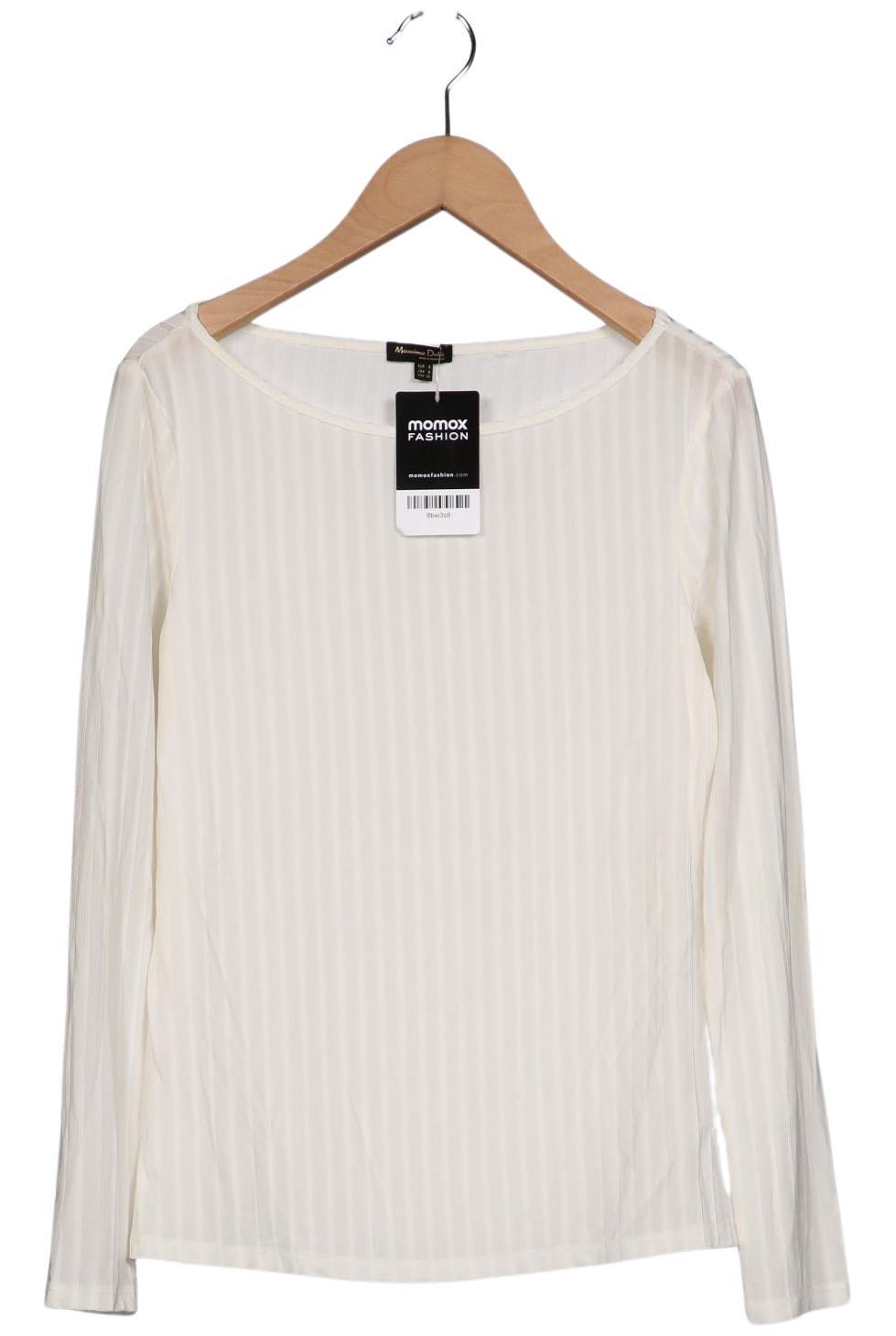 

Massimo Dutti Damen Langarmshirt, cremeweiß, Gr. 36