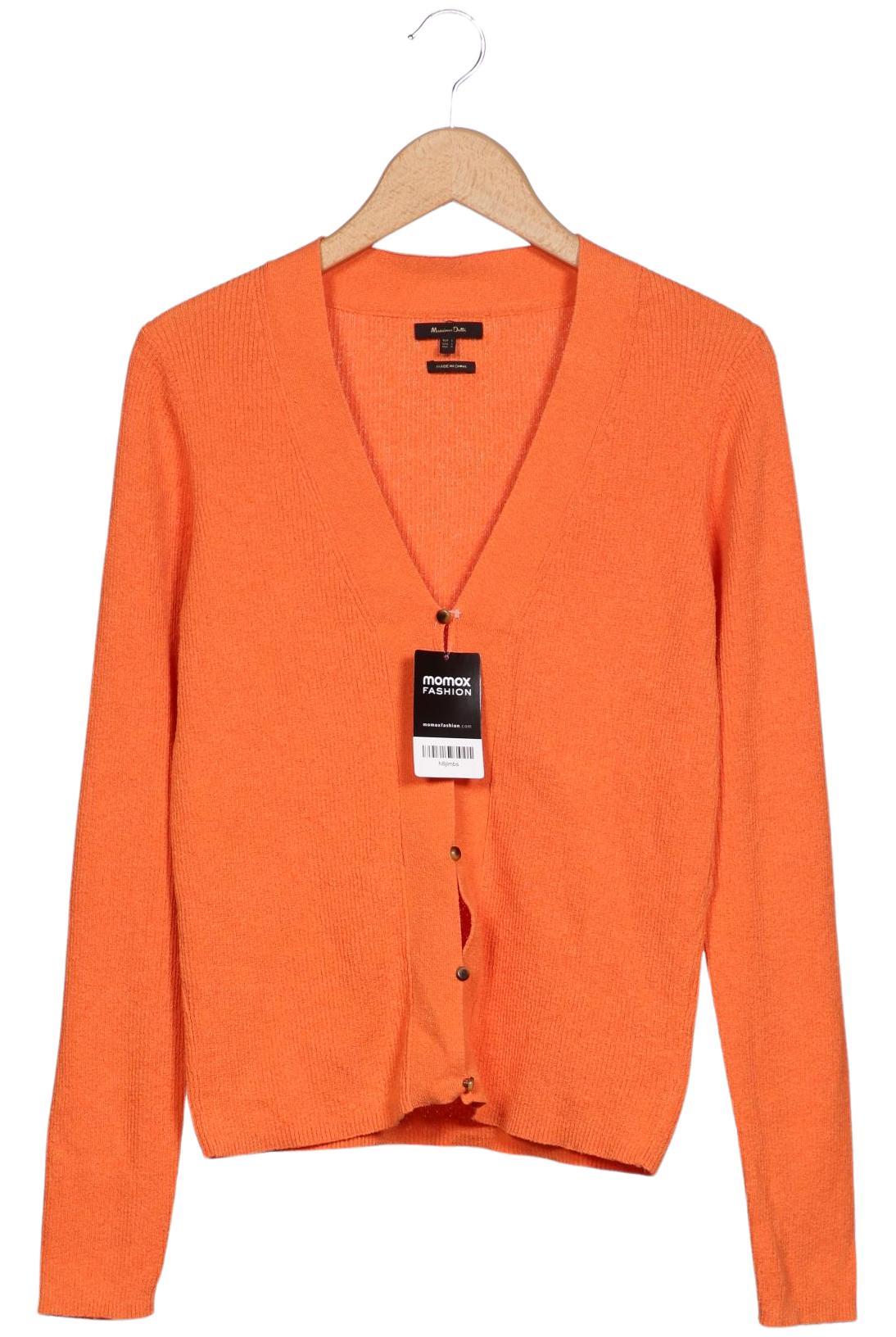 

Massimo Dutti Damen Strickjacke, orange, Gr. 42