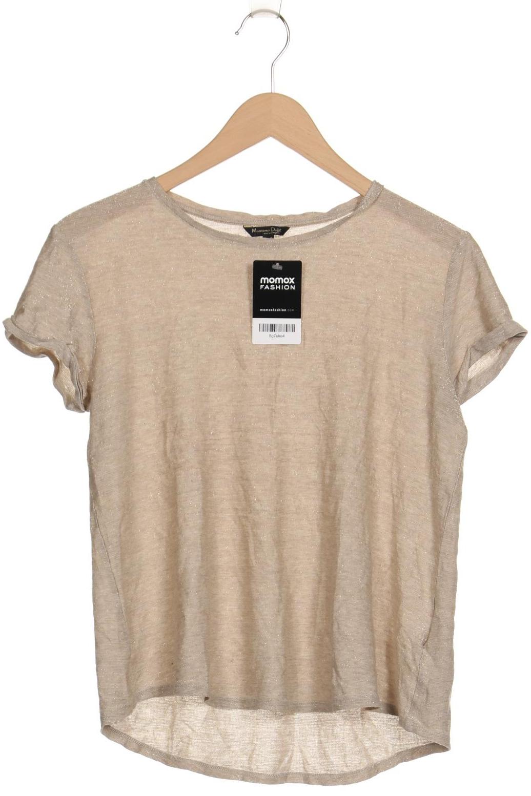 

Massimo Dutti Damen T-Shirt, beige, Gr. 38