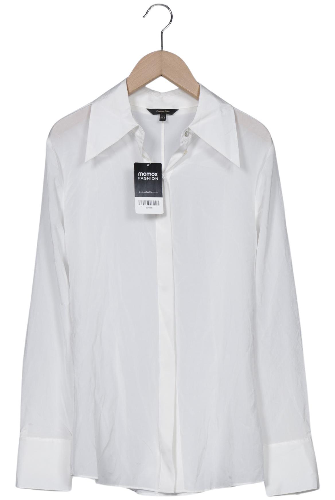 

Massimo Dutti Damen Bluse, weiß, Gr. 36