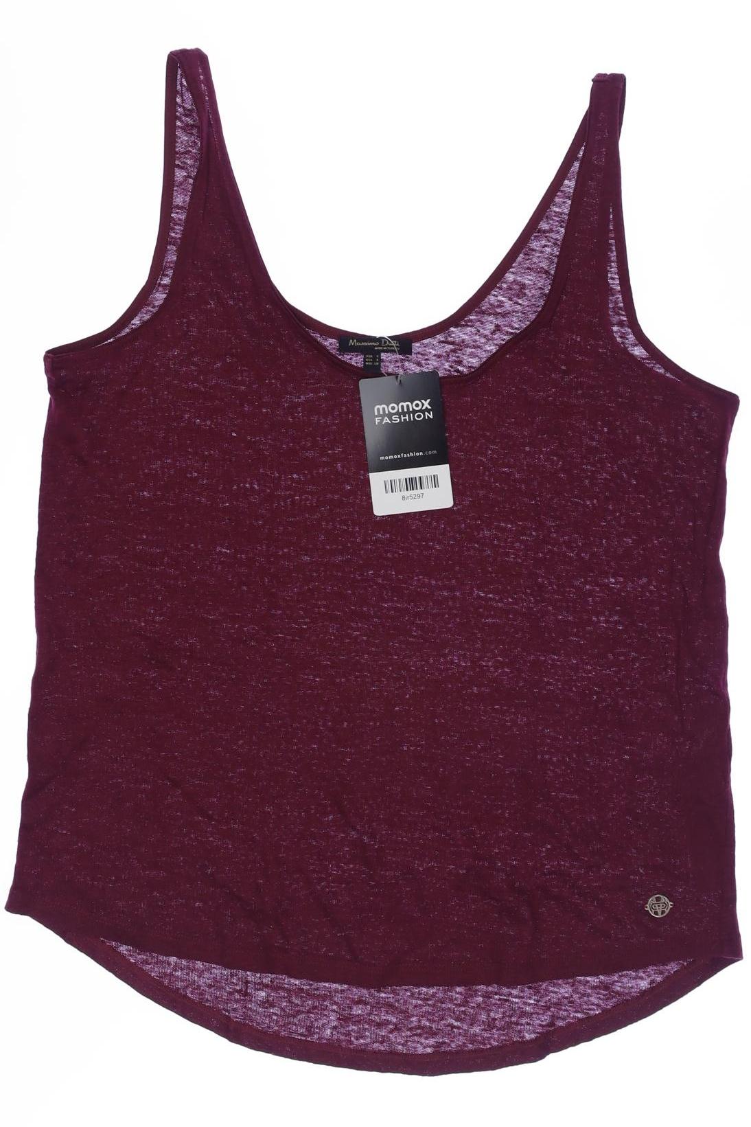 

Massimo Dutti Damen Top, bordeaux, Gr. 36