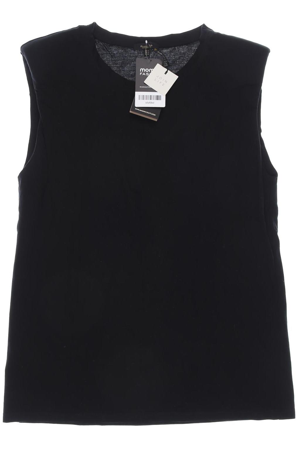 

Massimo Dutti Damen Top, schwarz, Gr. 36