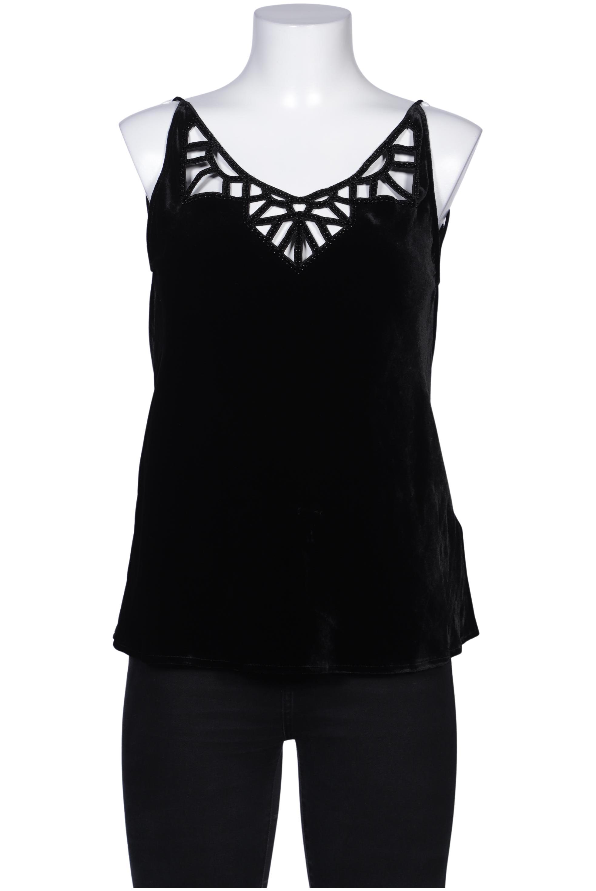 

Massimo Dutti Damen Top, schwarz, Gr. 38