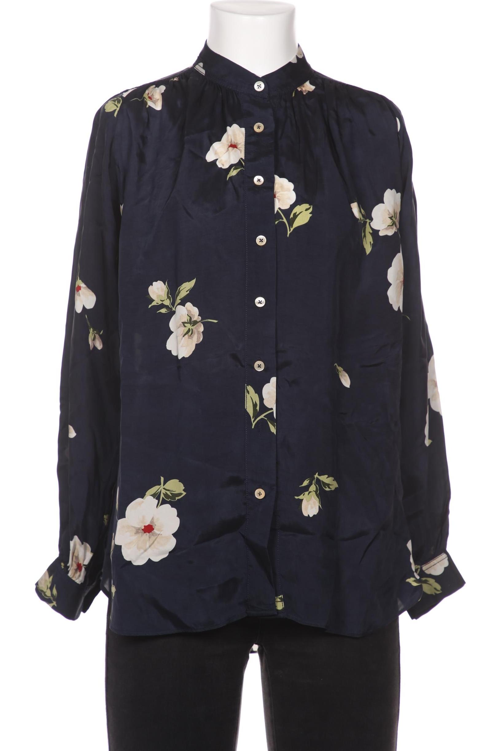 

Massimo Dutti Damen Bluse, marineblau, Gr. 34