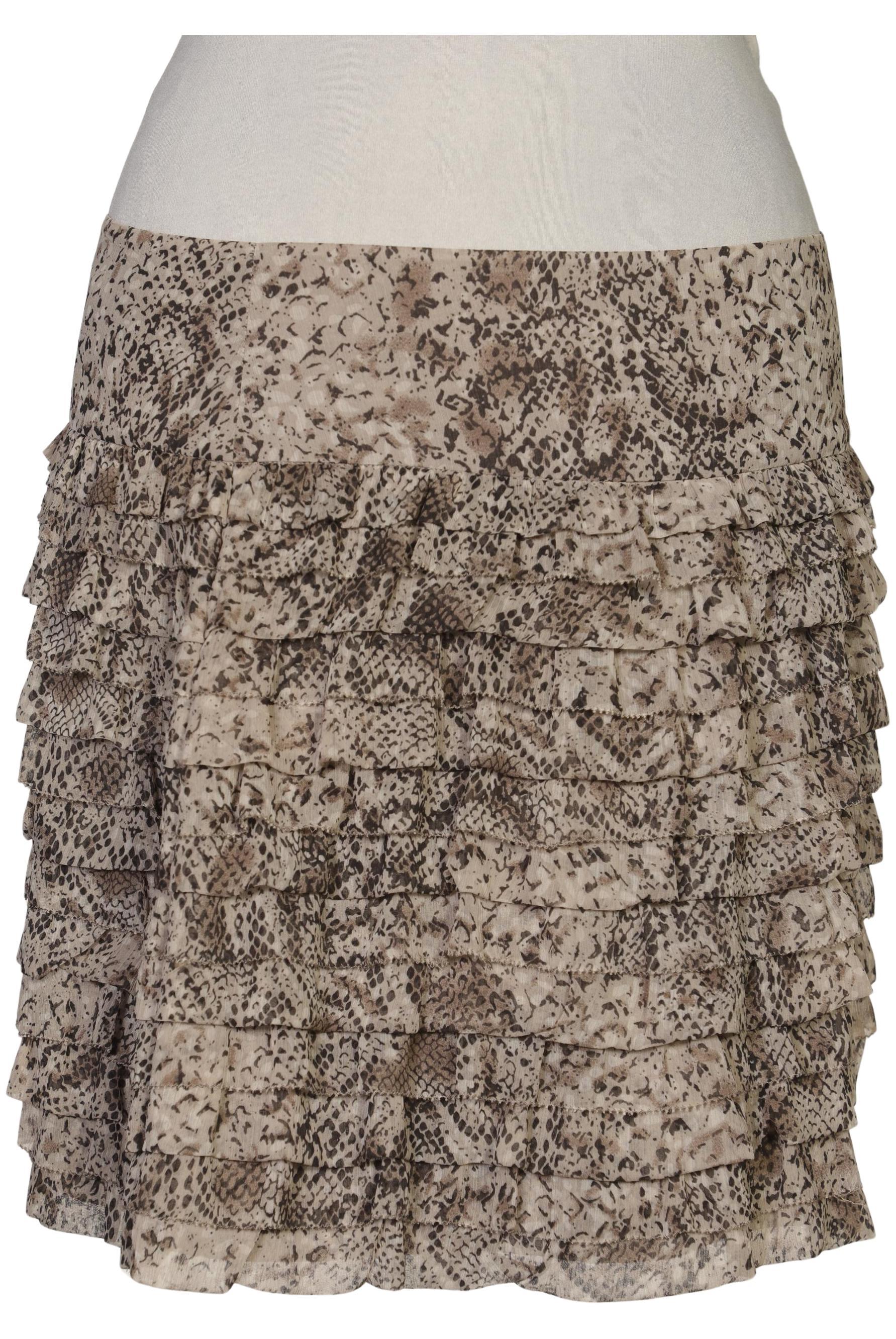 

Massimo Dutti Damen Rock, beige, Gr. 38