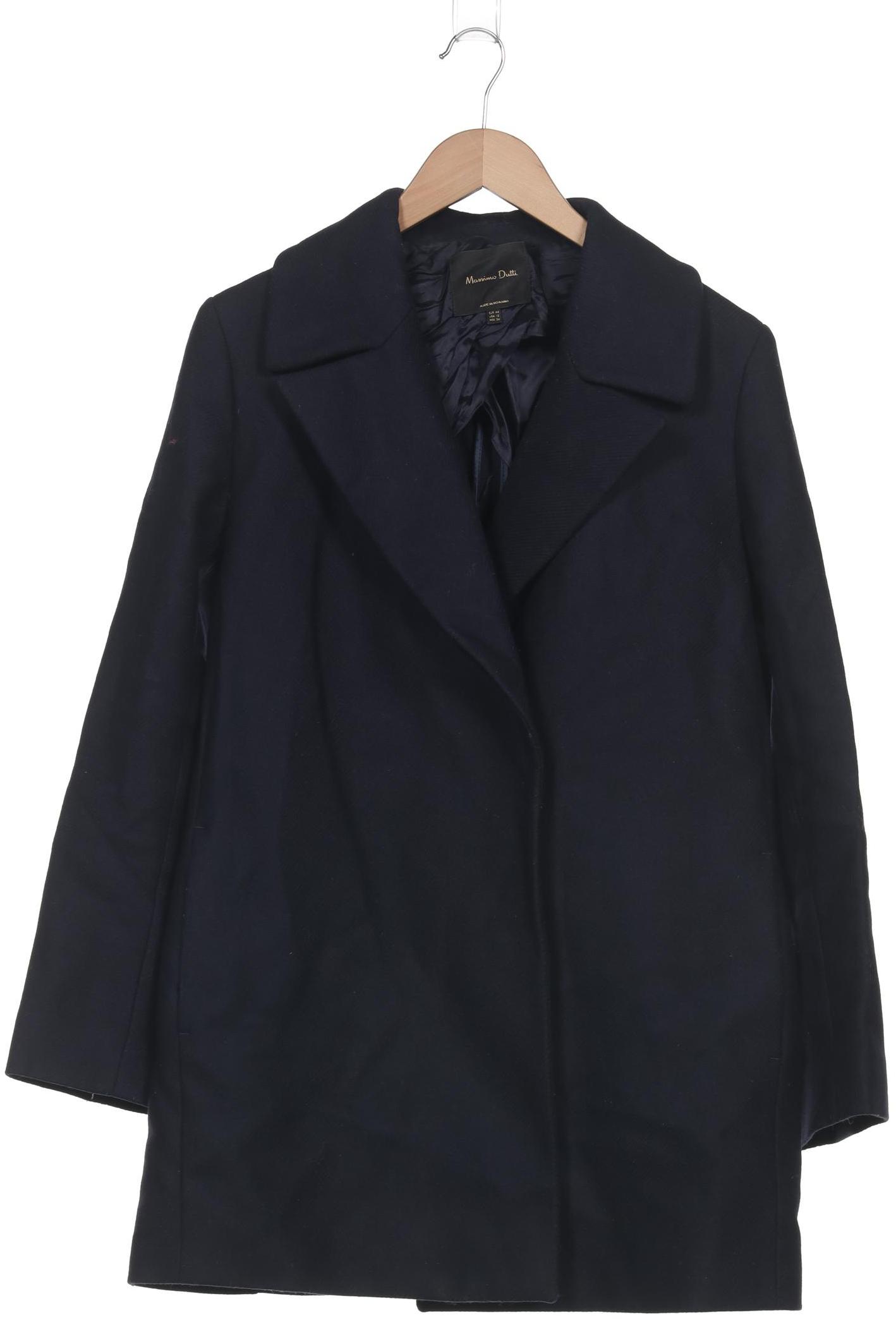 

Massimo Dutti Damen Mantel, marineblau, Gr. 44