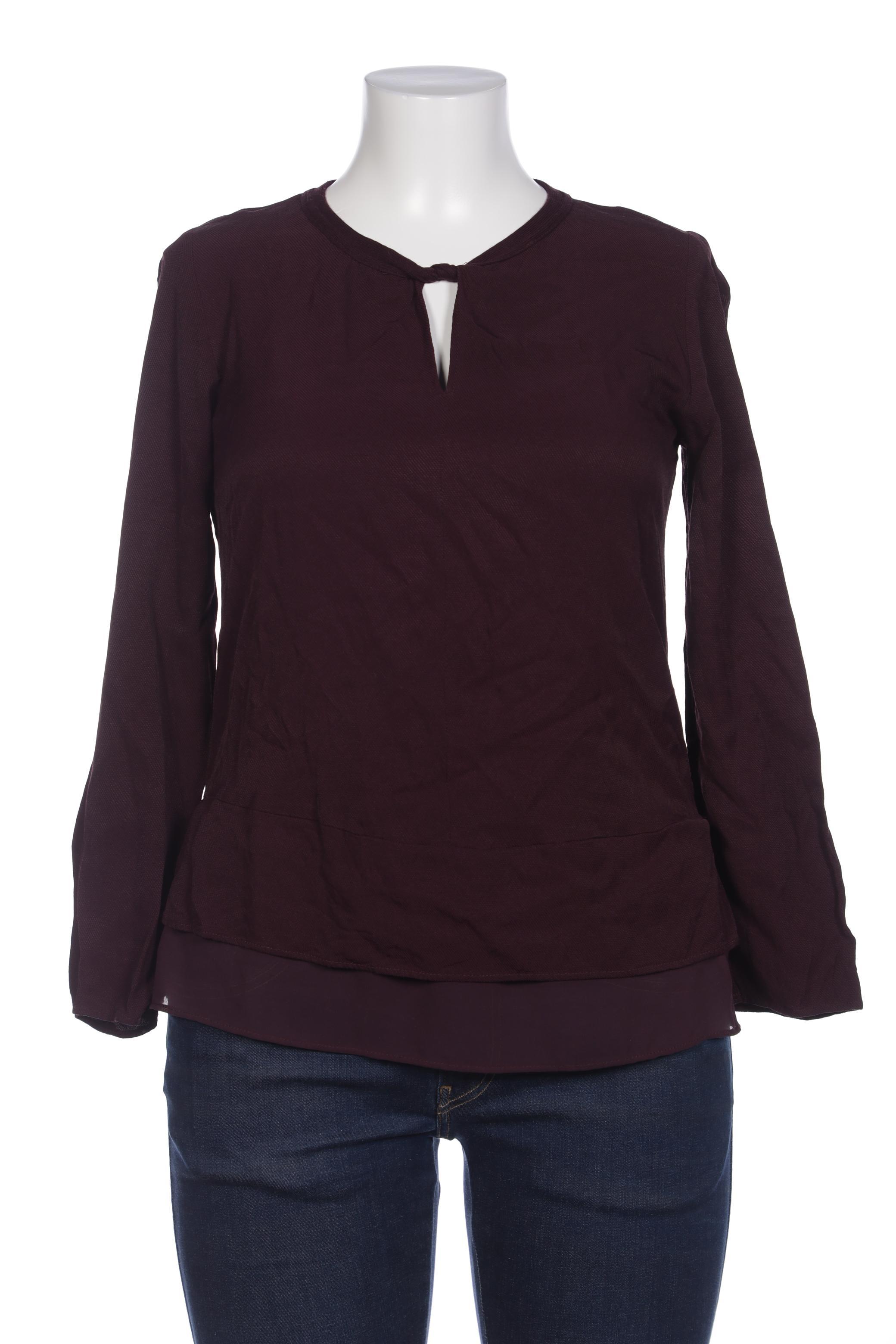 

Massimo Dutti Damen Bluse, bordeaux, Gr. 42