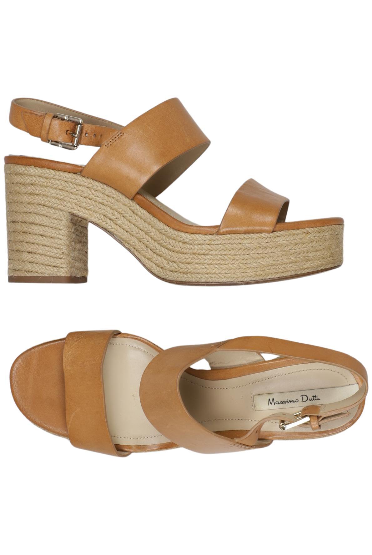 

Massimo Dutti Damen Sandale, braun, Gr. 38