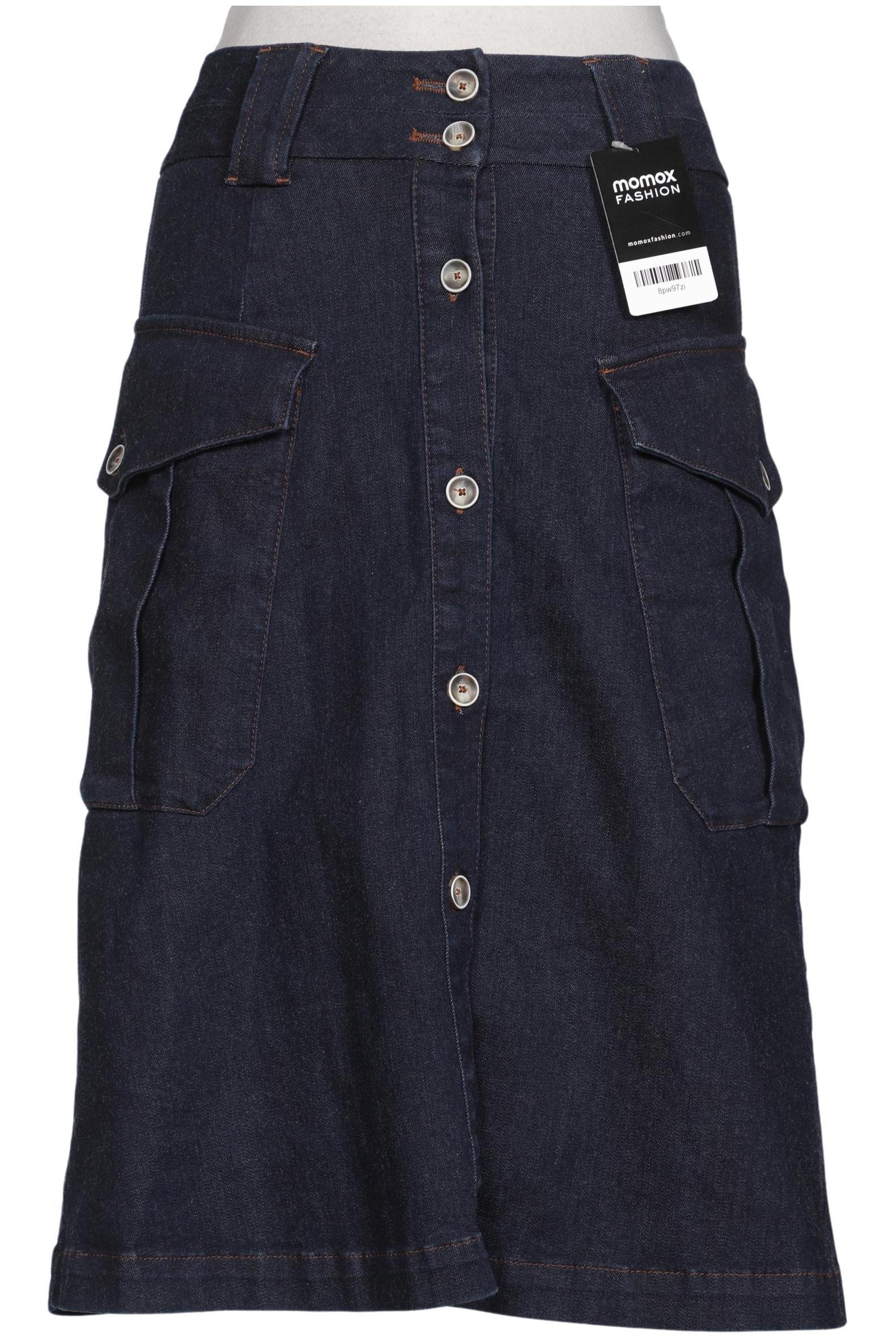 

Massimo Dutti Damen Rock, marineblau, Gr. 36