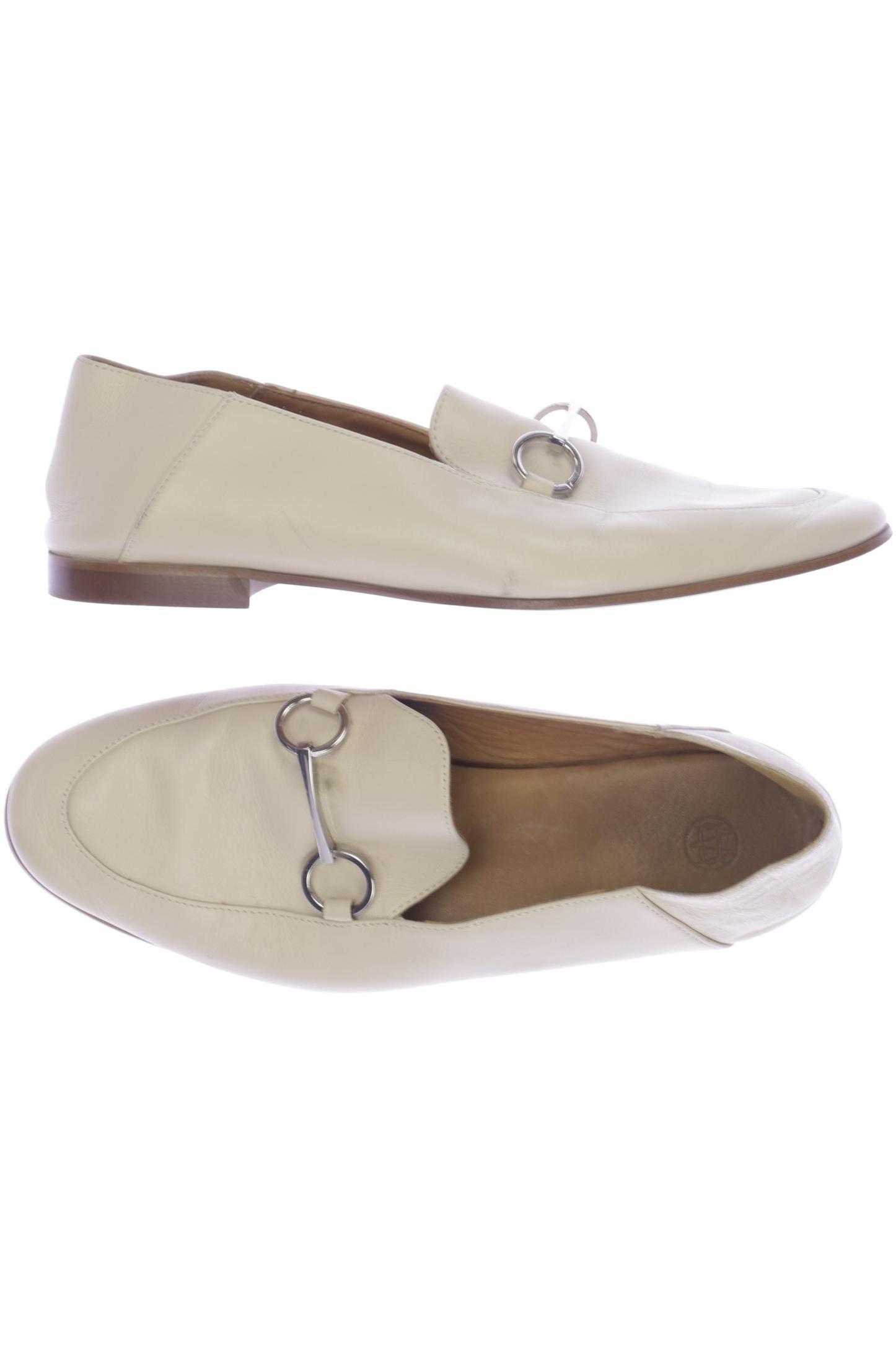 

Massimo Dutti Damen Halbschuh, cremeweiß