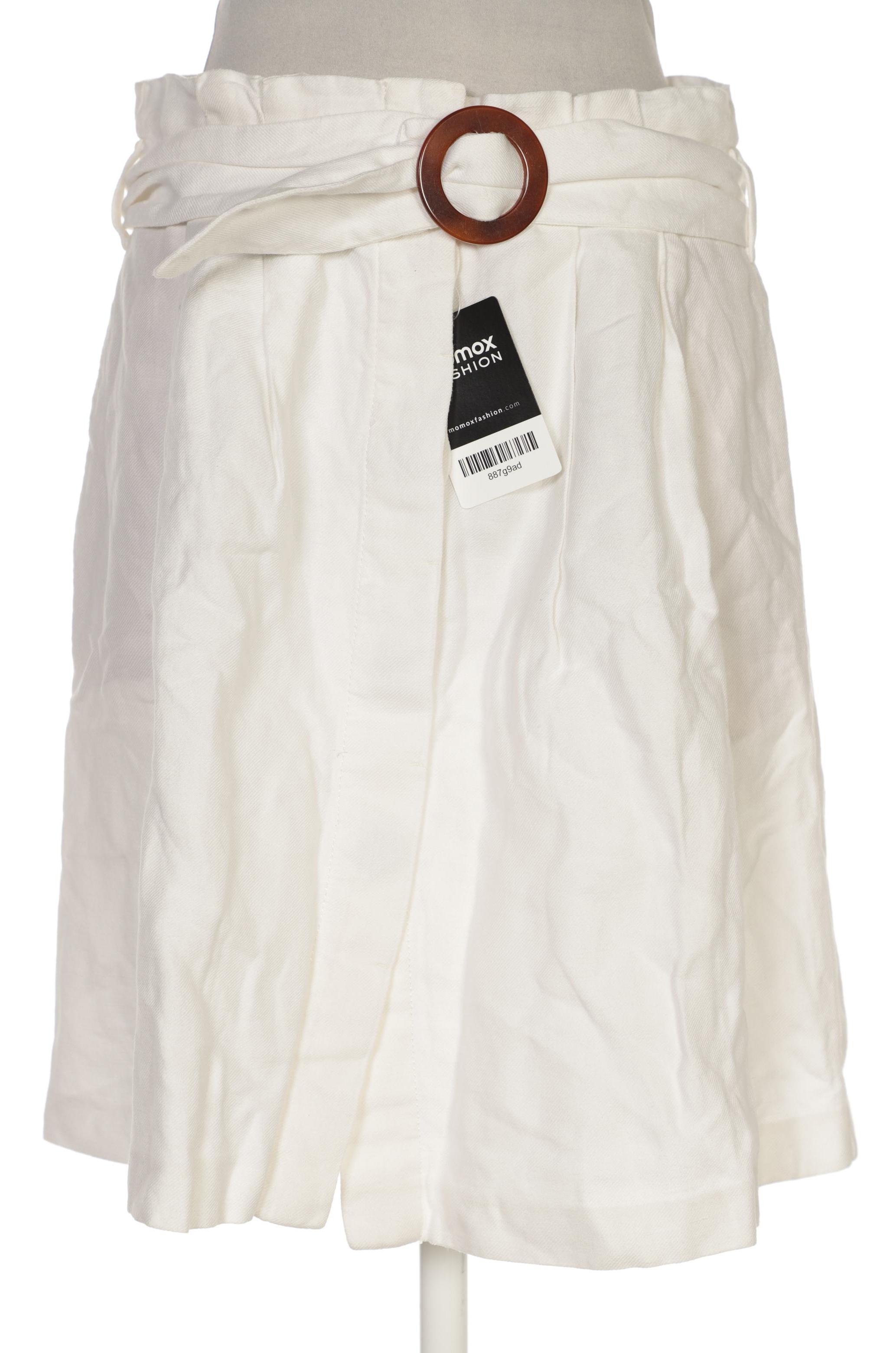 

Massimo Dutti Damen Rock, weiß, Gr. 40