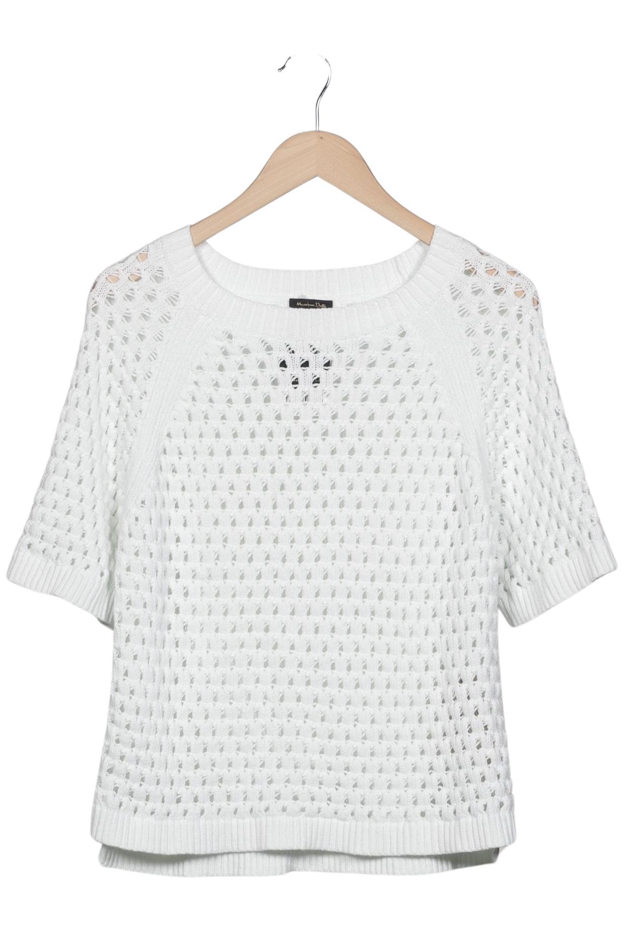 

Massimo Dutti Damen Pullover, weiß, Gr. 42