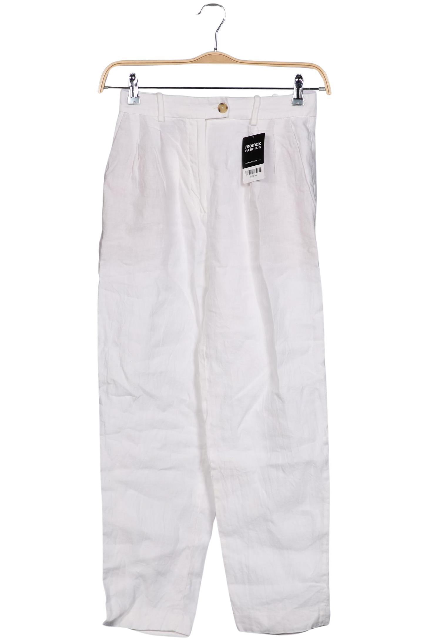 

Massimo Dutti Damen Stoffhose, weiß, Gr. 36