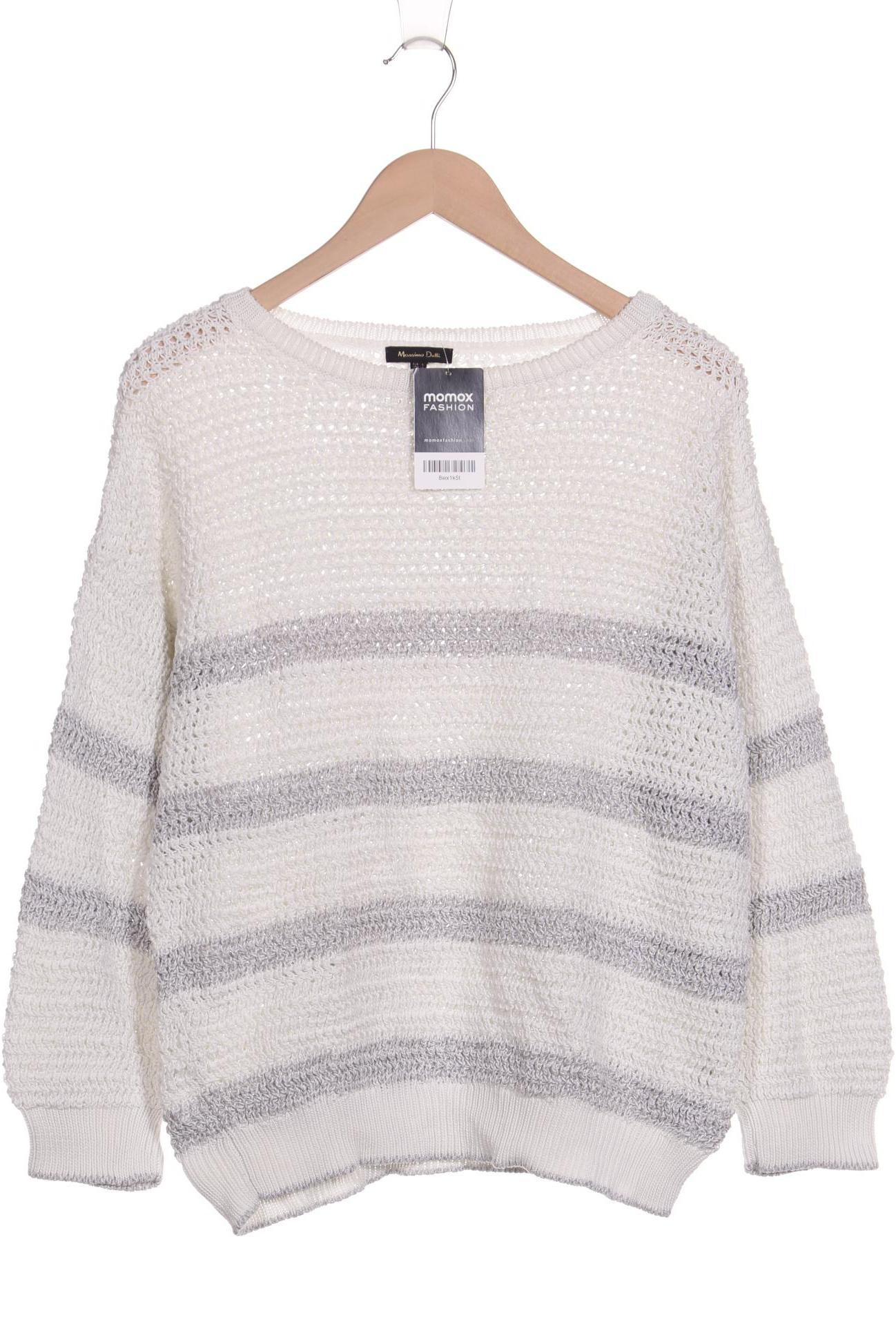 

Massimo Dutti Damen Pullover, weiß, Gr. 42
