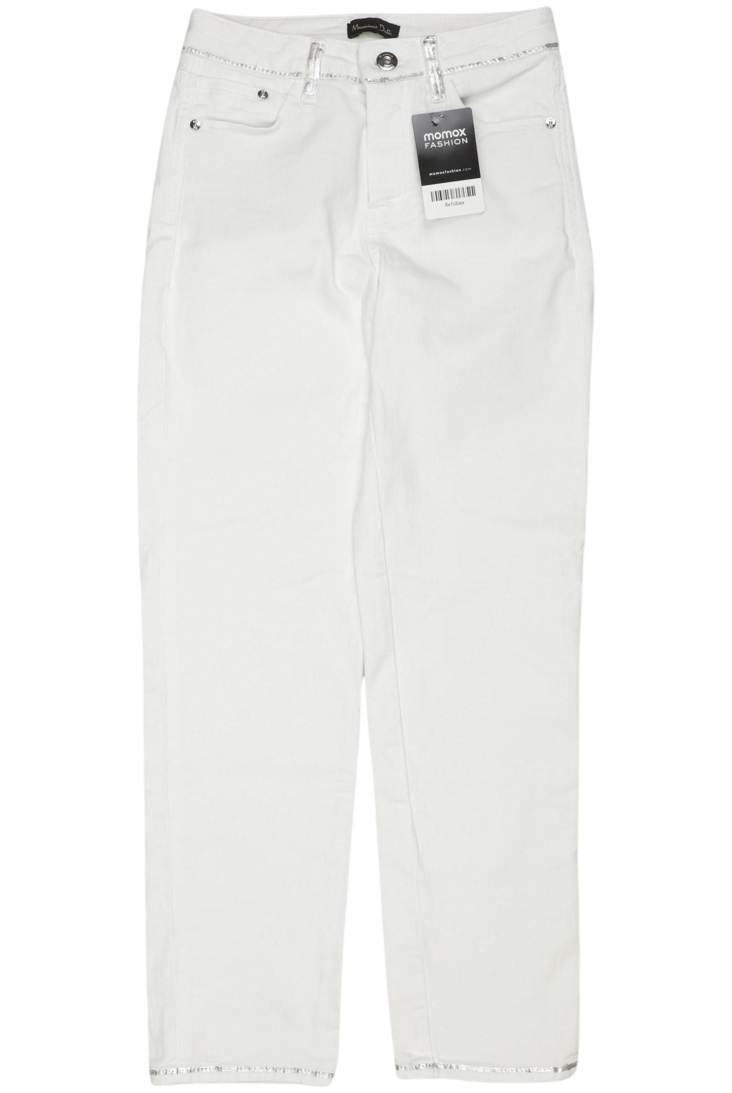 

Massimo Dutti Damen Jeans, weiß, Gr. 34