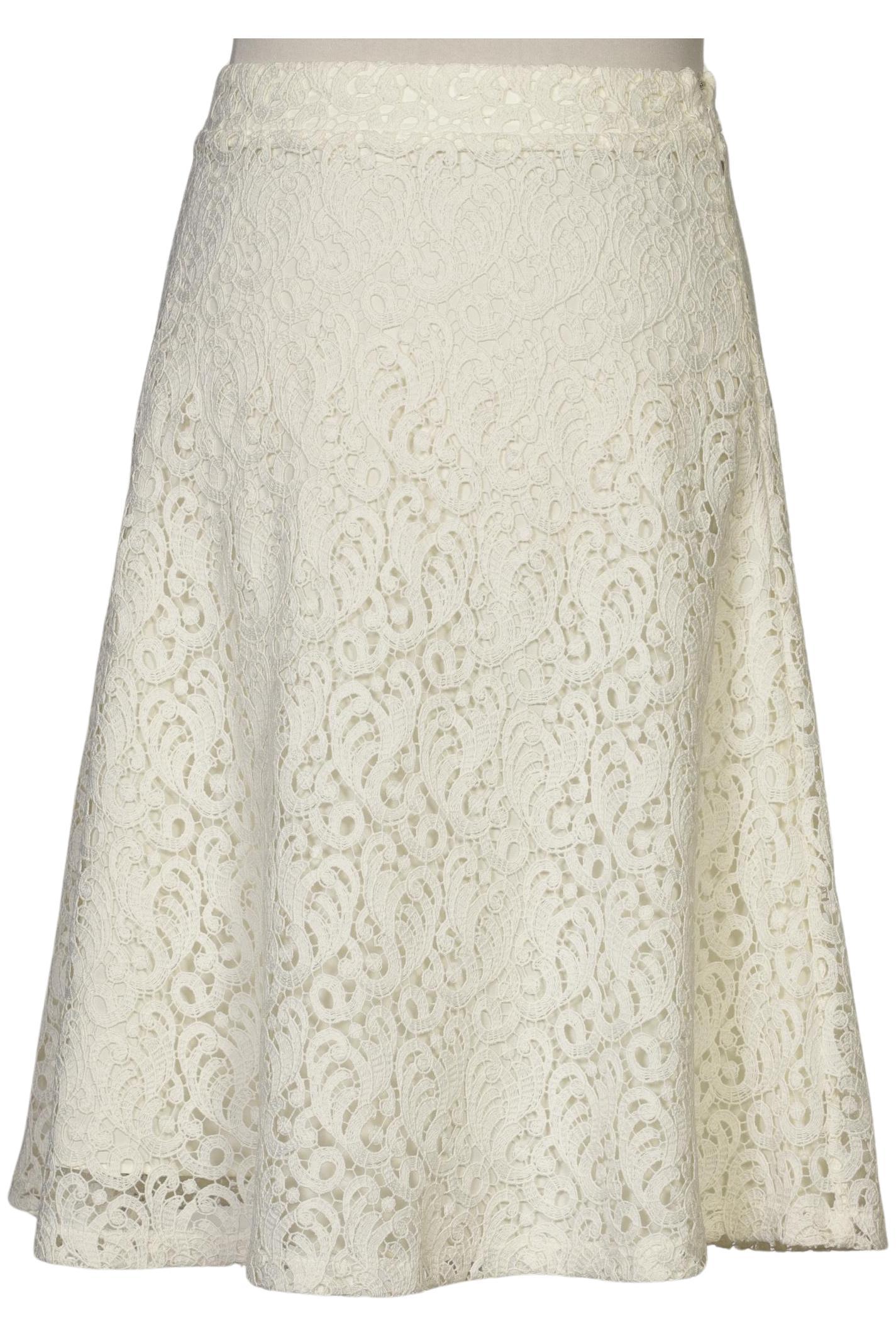 

Massimo Dutti Damen Rock, cremeweiß, Gr. 42