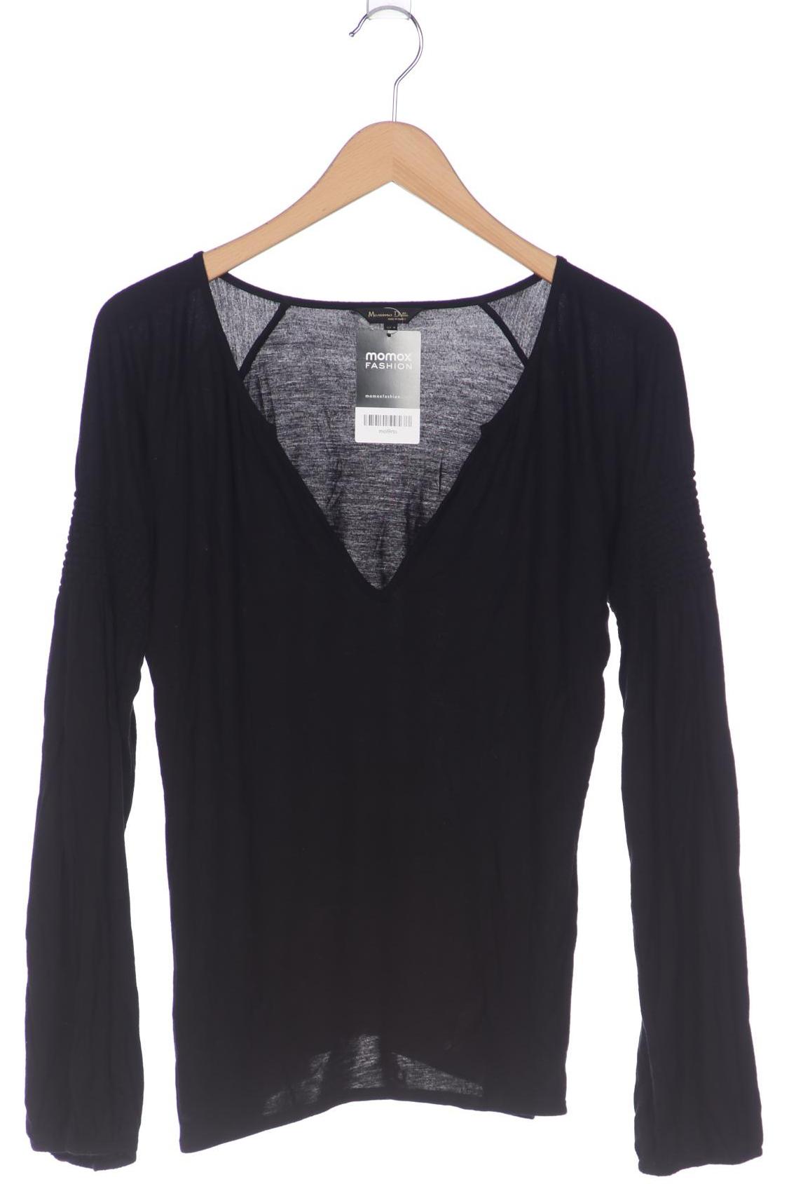

Massimo Dutti Damen Langarmshirt, schwarz, Gr. 38