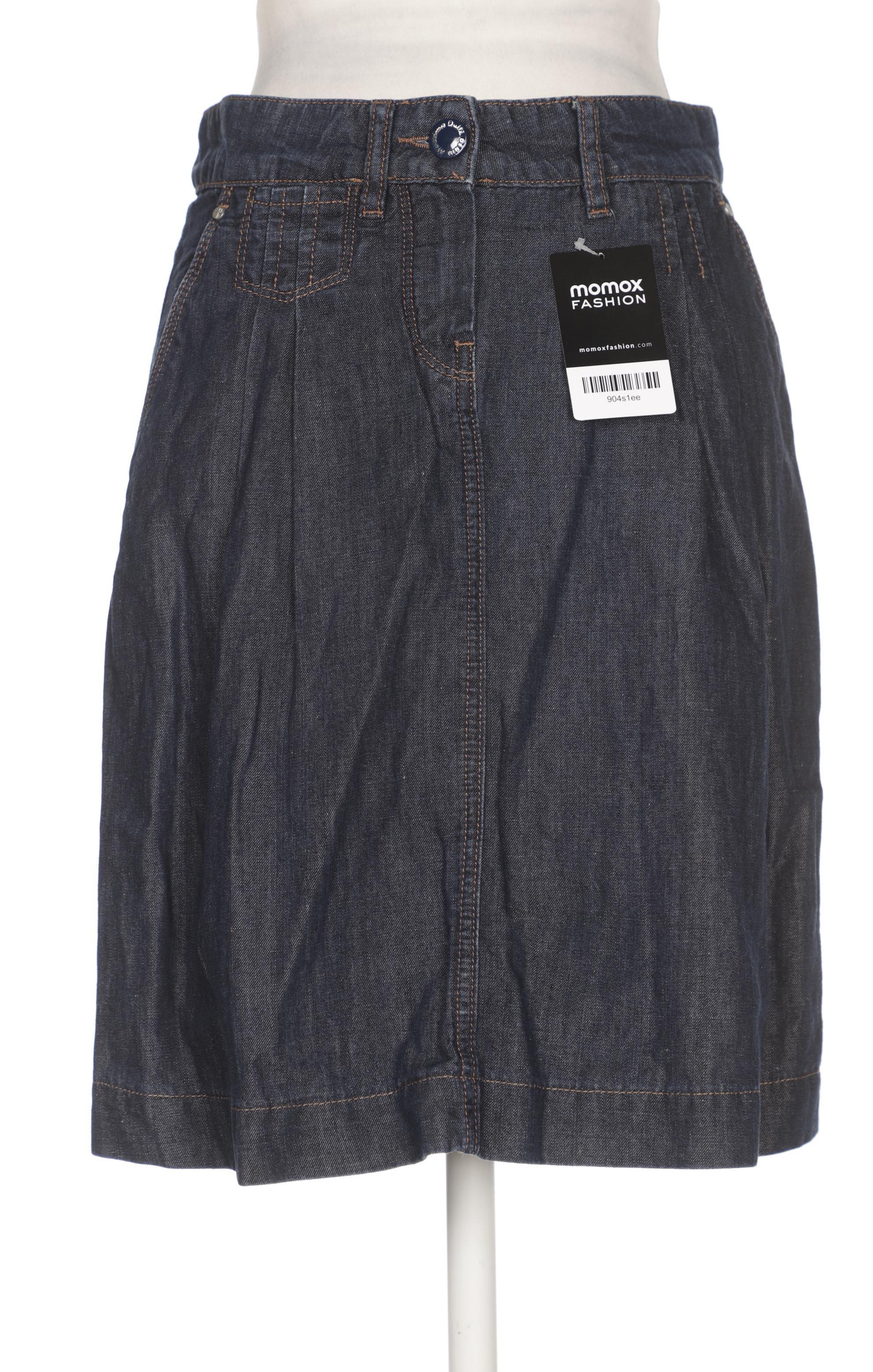 

Massimo Dutti Damen Rock, marineblau, Gr. 34