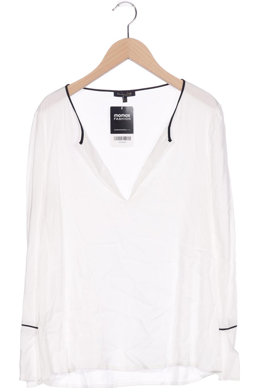 

Massimo Dutti Damen Langarmshirt, weiß, Gr. 38