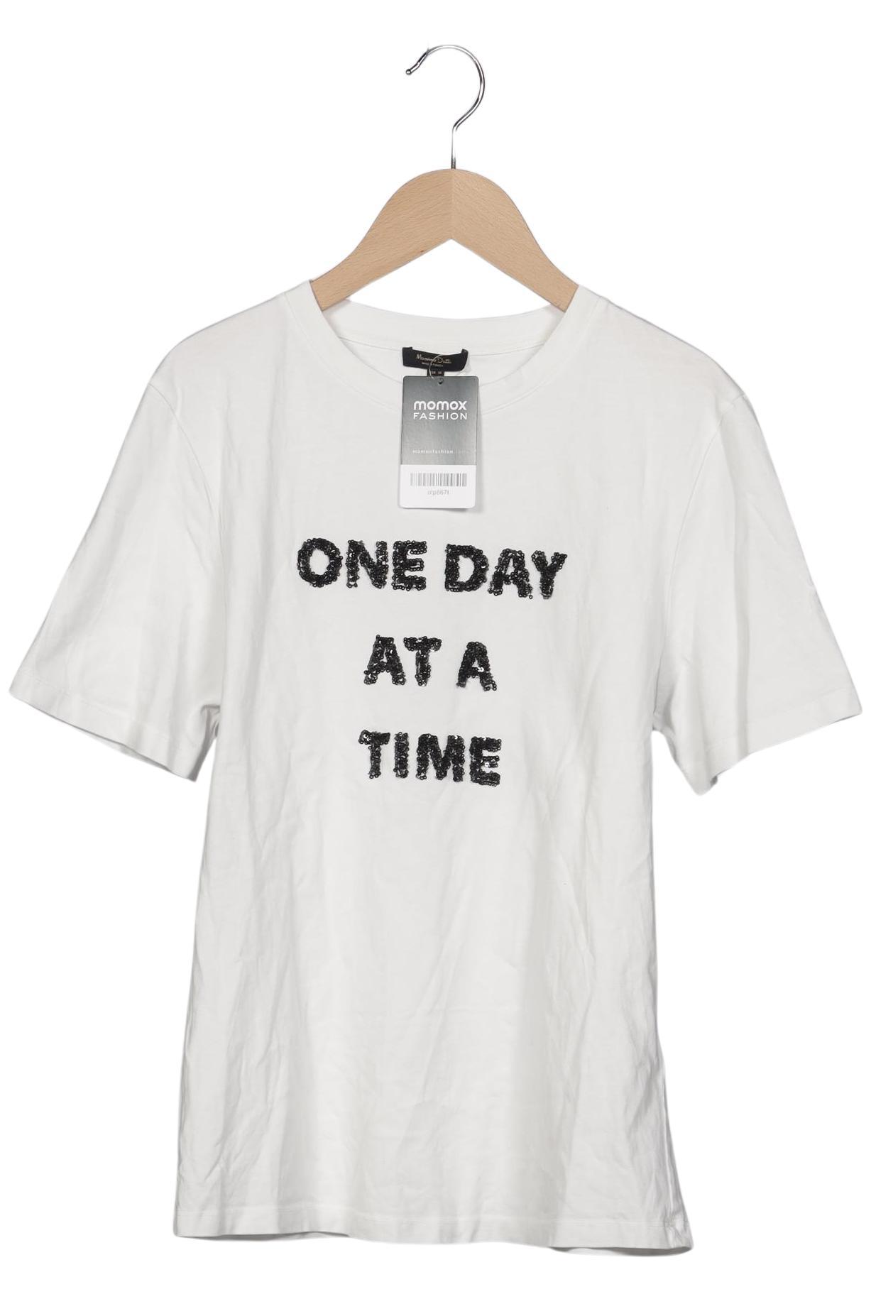 

Massimo Dutti Damen T-Shirt, weiß, Gr. 34