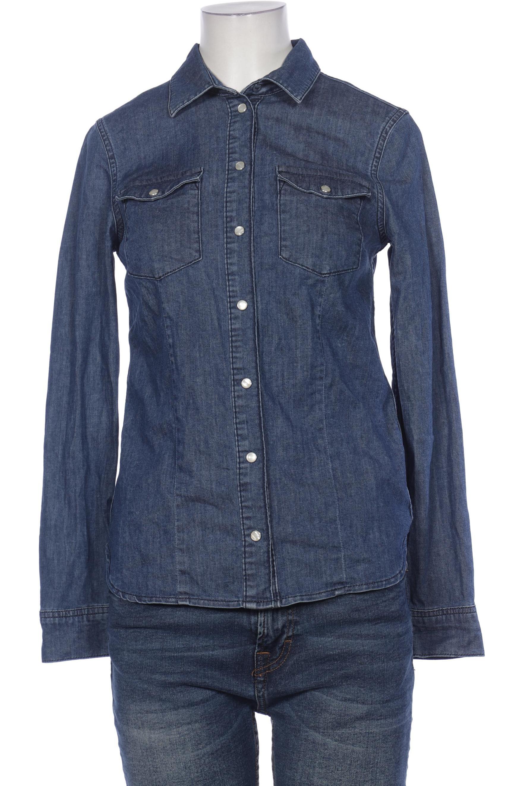 

Massimo Dutti Damen Bluse, blau, Gr. 36