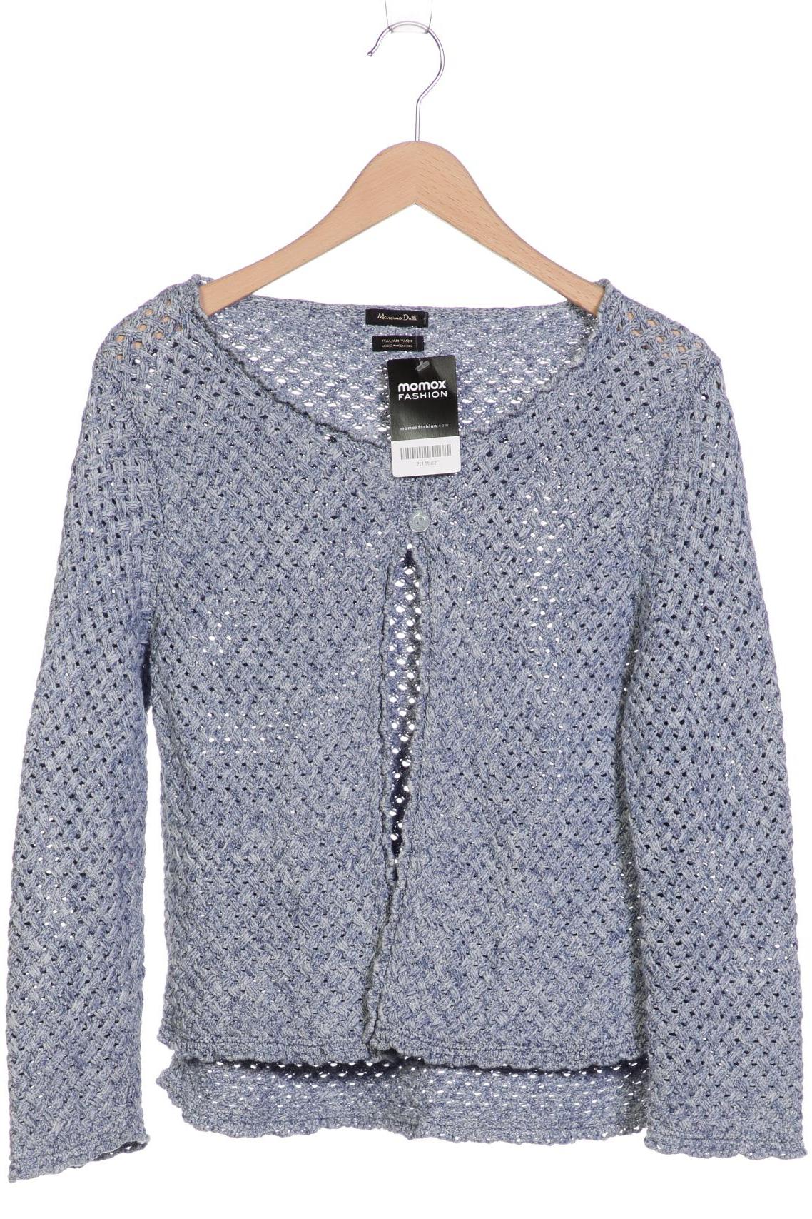 

Massimo Dutti Damen Strickjacke, blau, Gr. 42