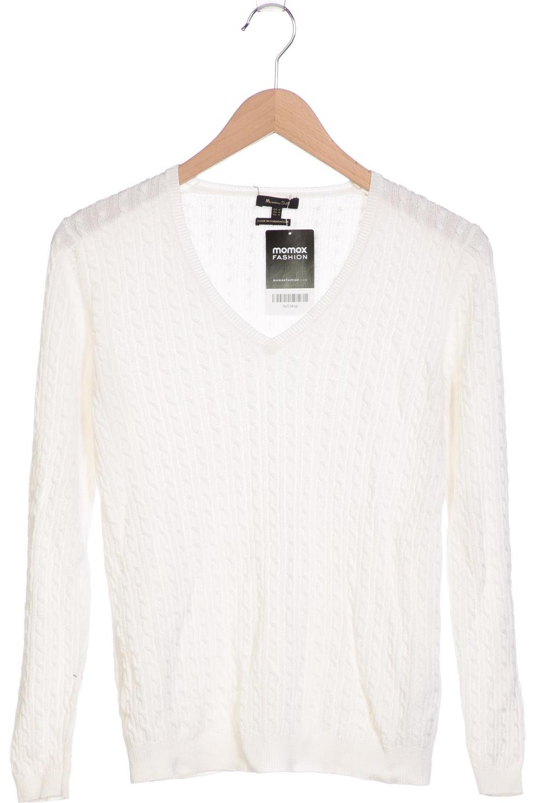 

Massimo Dutti Damen Pullover, weiß, Gr. 38