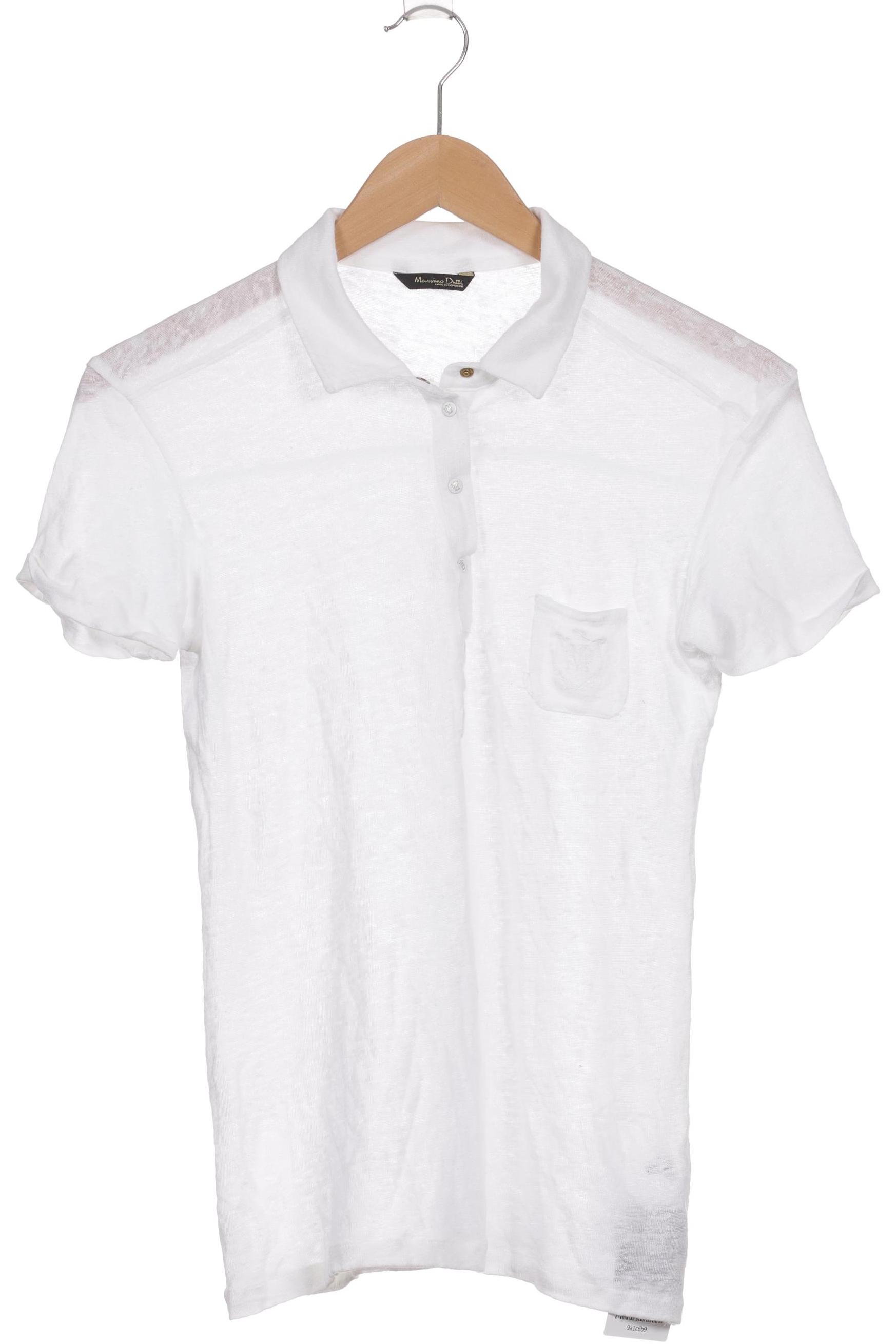 

Massimo Dutti Damen T-Shirt, weiß, Gr.