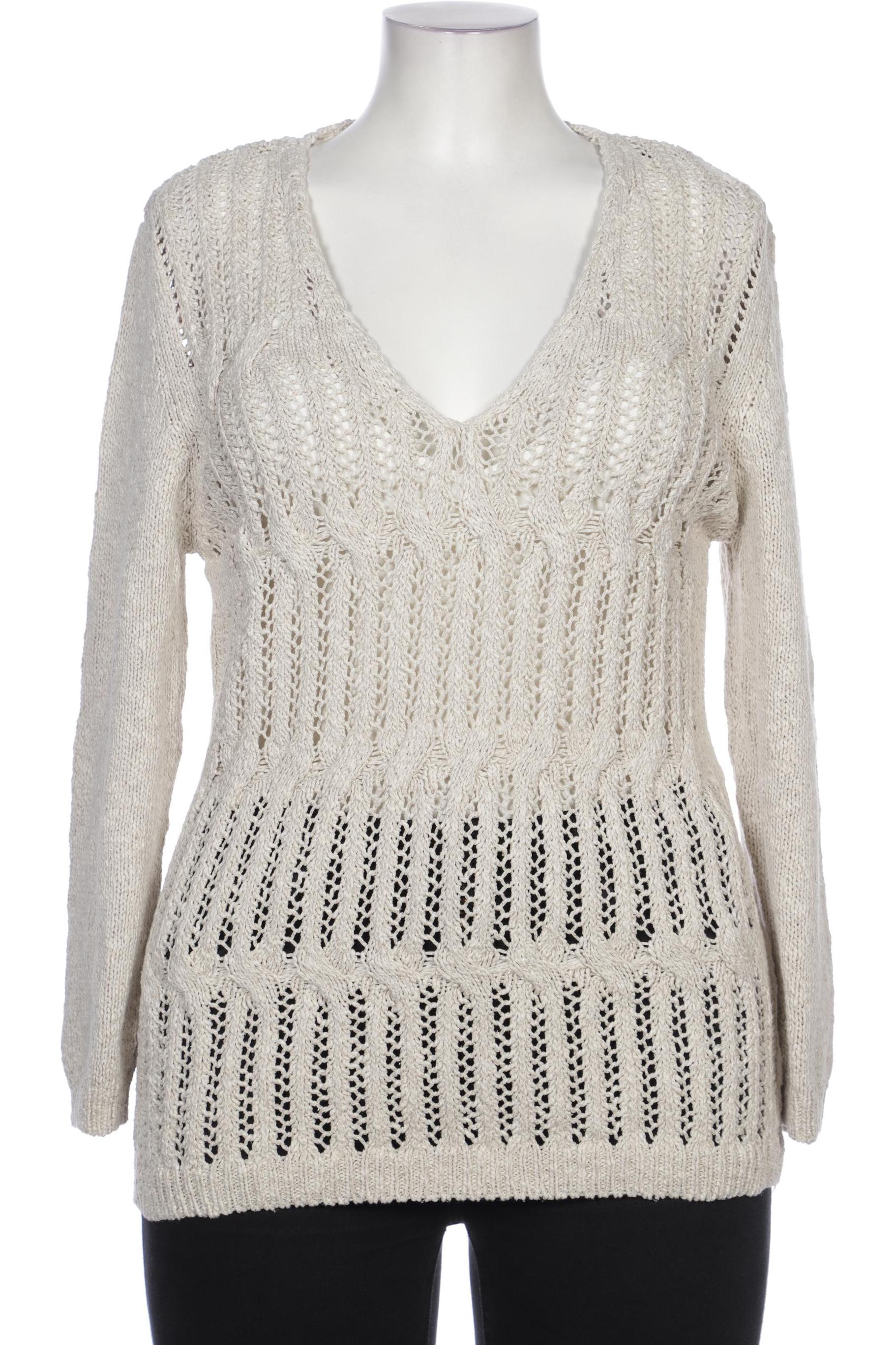 

Massimo Dutti Damen Pullover, cremeweiß, Gr. 42