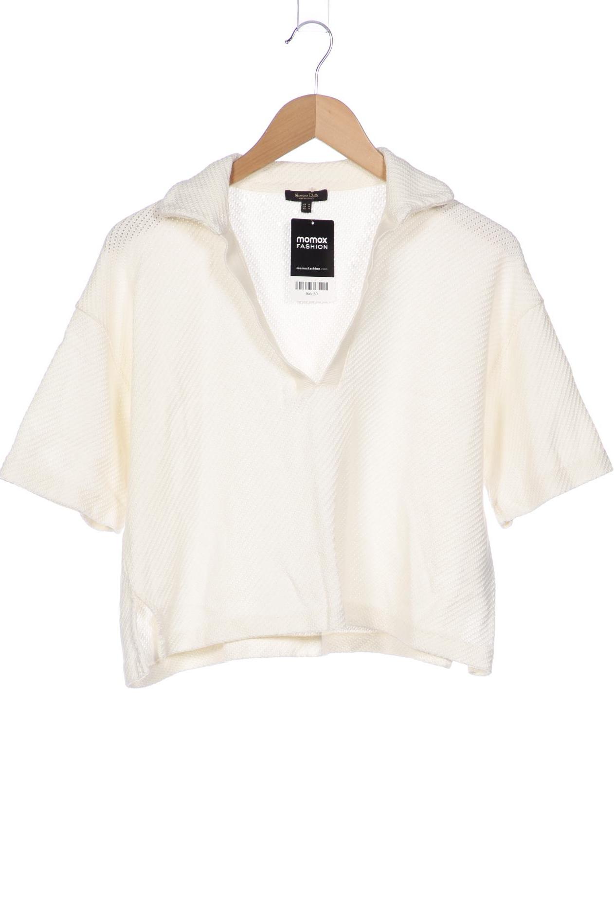 

Massimo Dutti Damen Poloshirt, weiß, Gr. 38