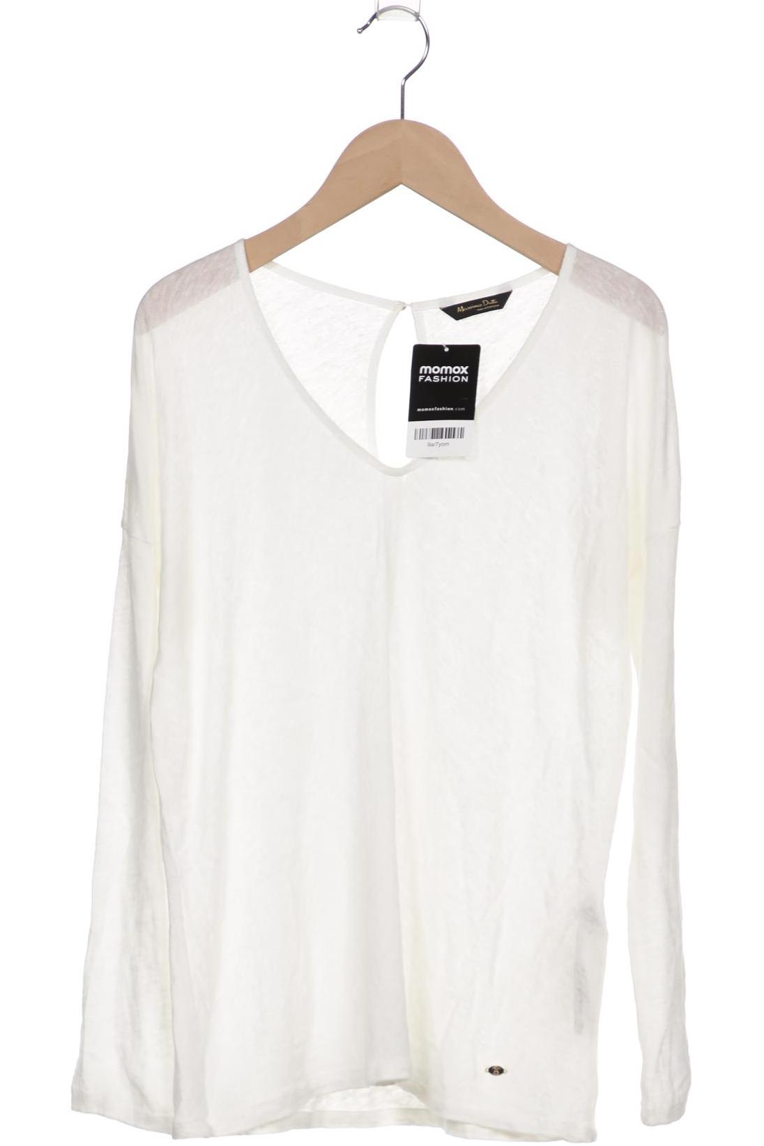 

Massimo Dutti Damen Langarmshirt, cremeweiß