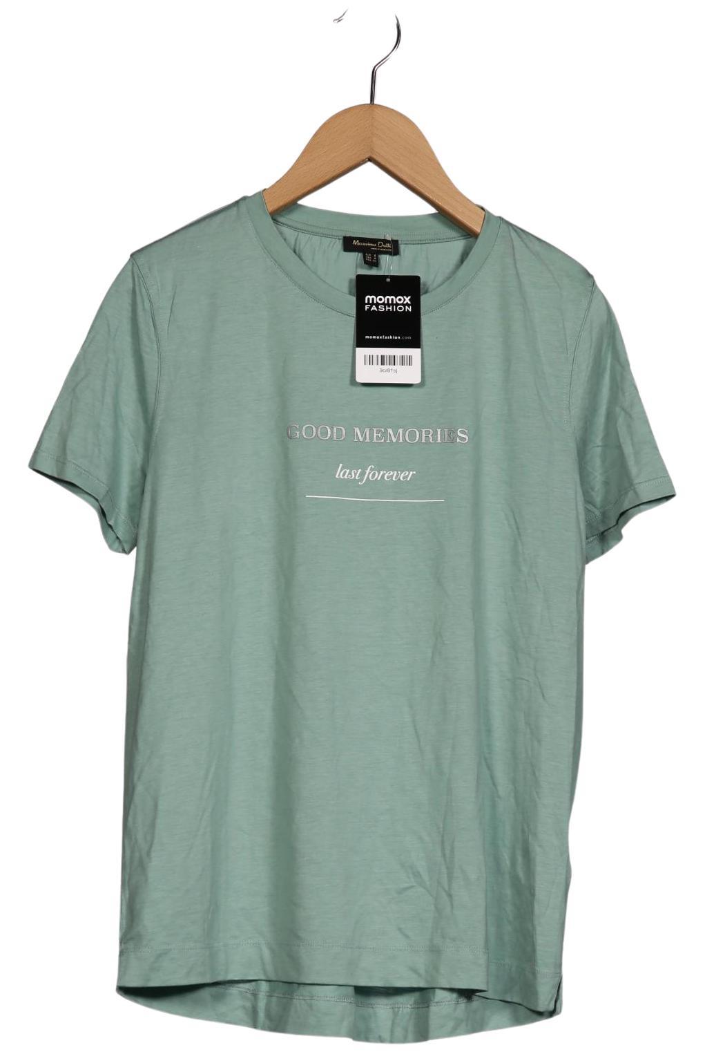 

Massimo Dutti Damen T-Shirt, türkis, Gr. 36
