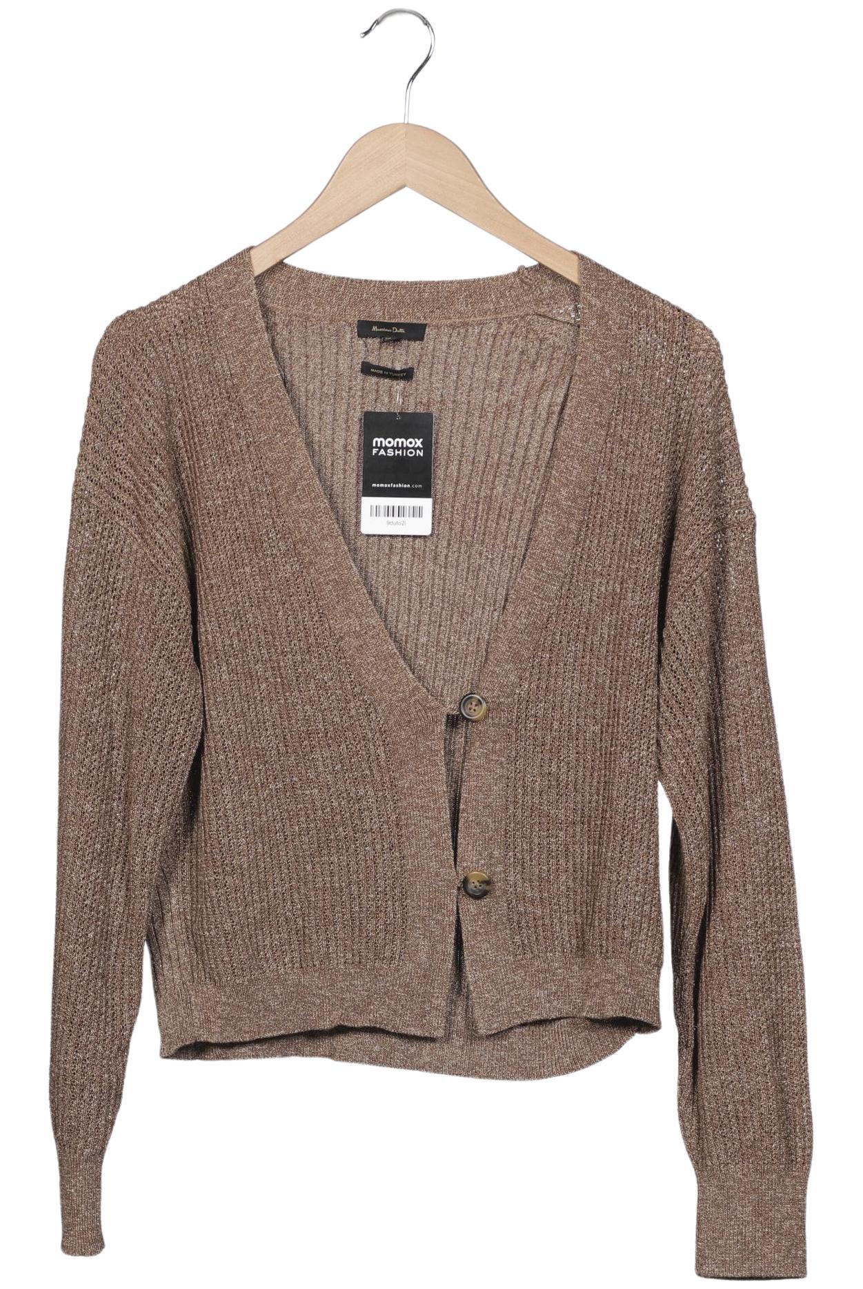

Massimo Dutti Damen Strickjacke, braun, Gr. 36
