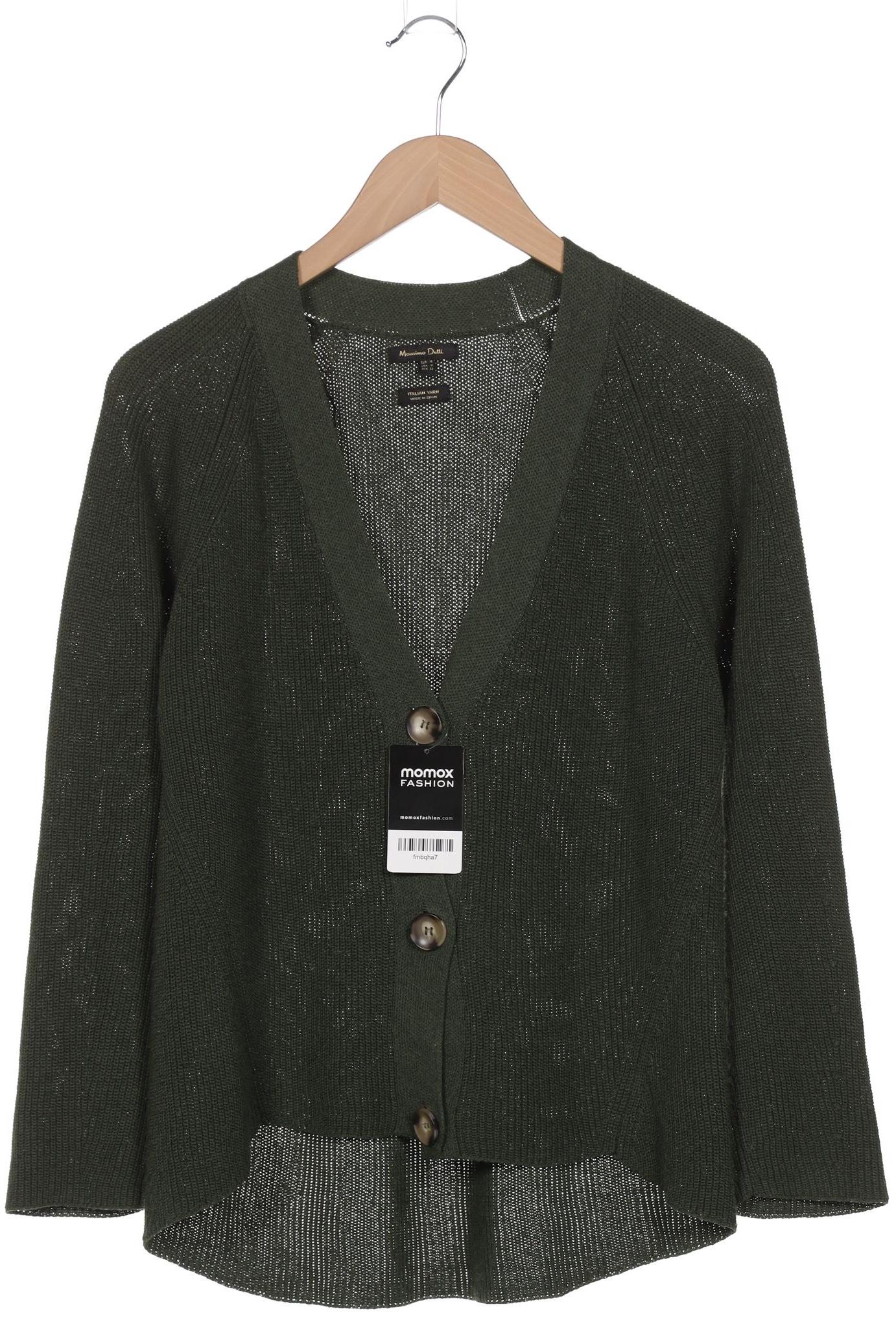 

Massimo Dutti Damen Strickjacke, grün, Gr. 38