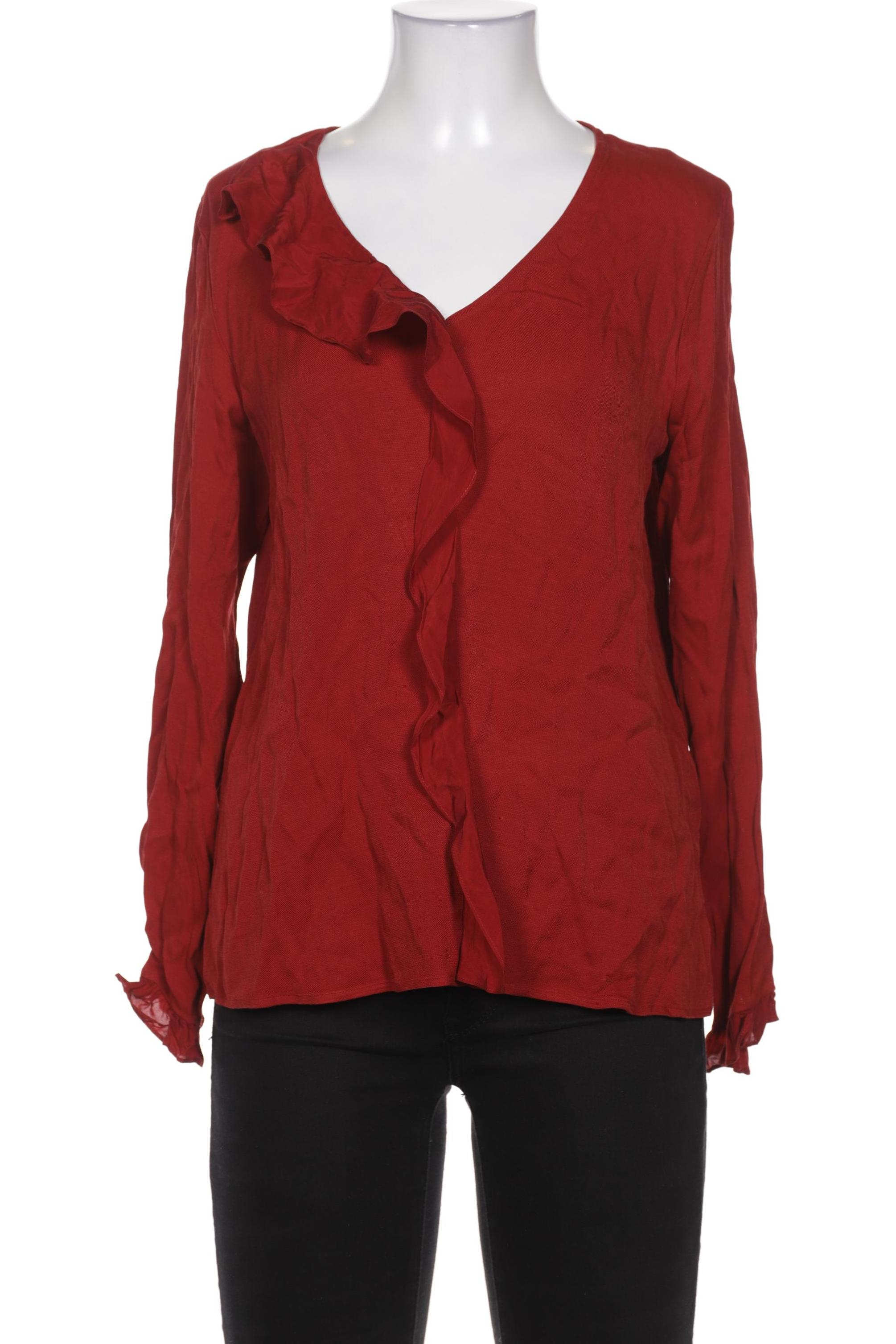 

Massimo Dutti Damen Bluse, bordeaux, Gr. 38