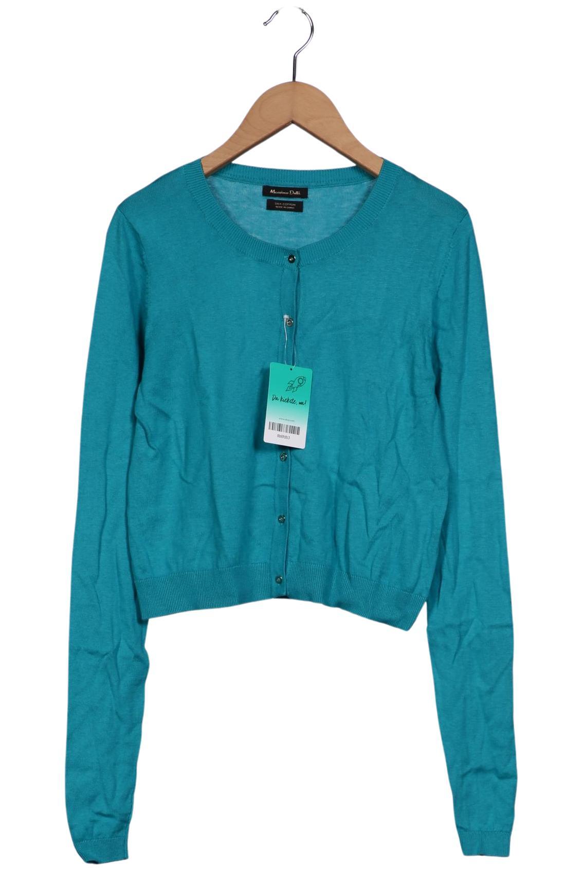 

Massimo Dutti Damen Strickjacke, blau, Gr. 38