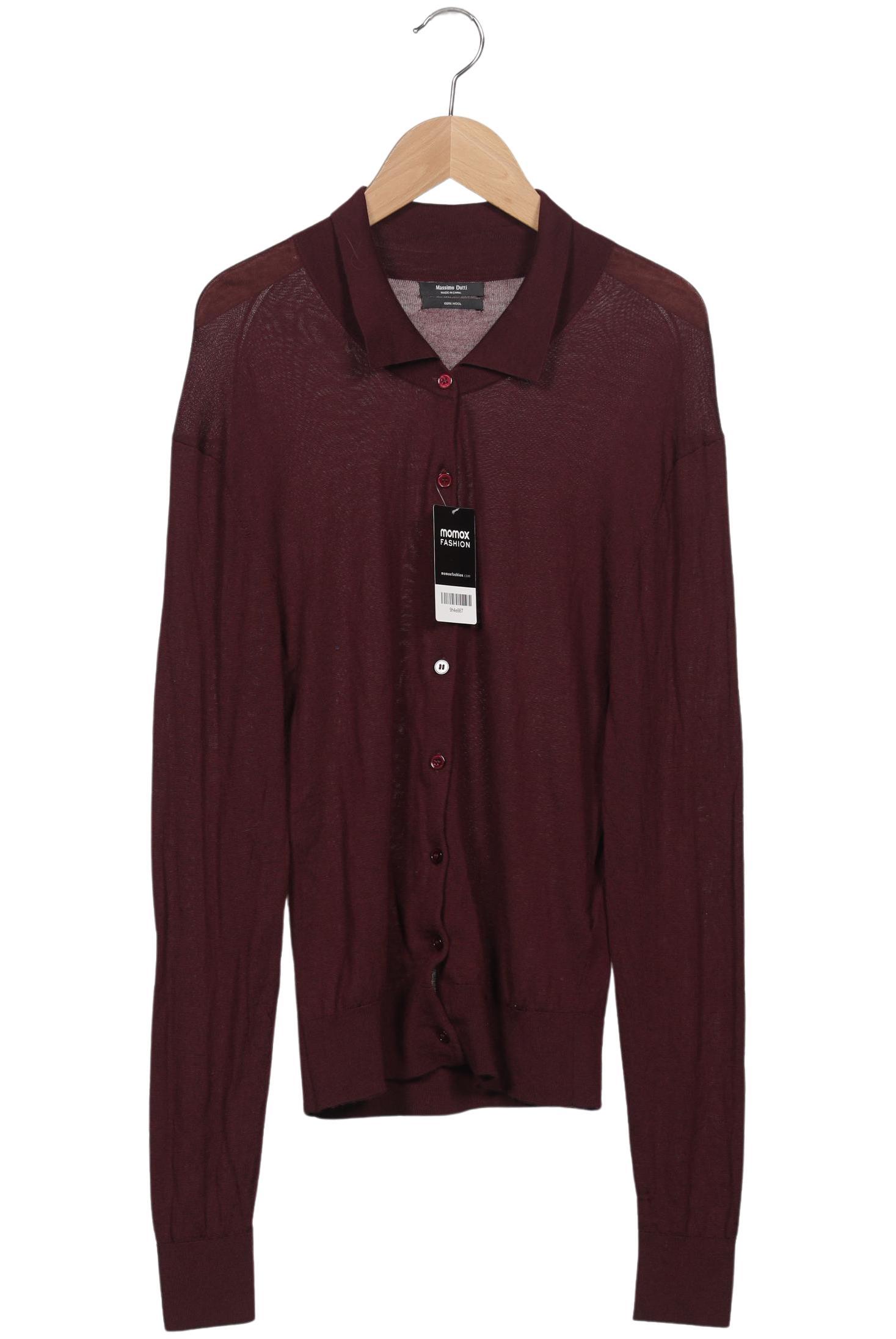 

Massimo Dutti Damen Strickjacke, bordeaux, Gr. 42