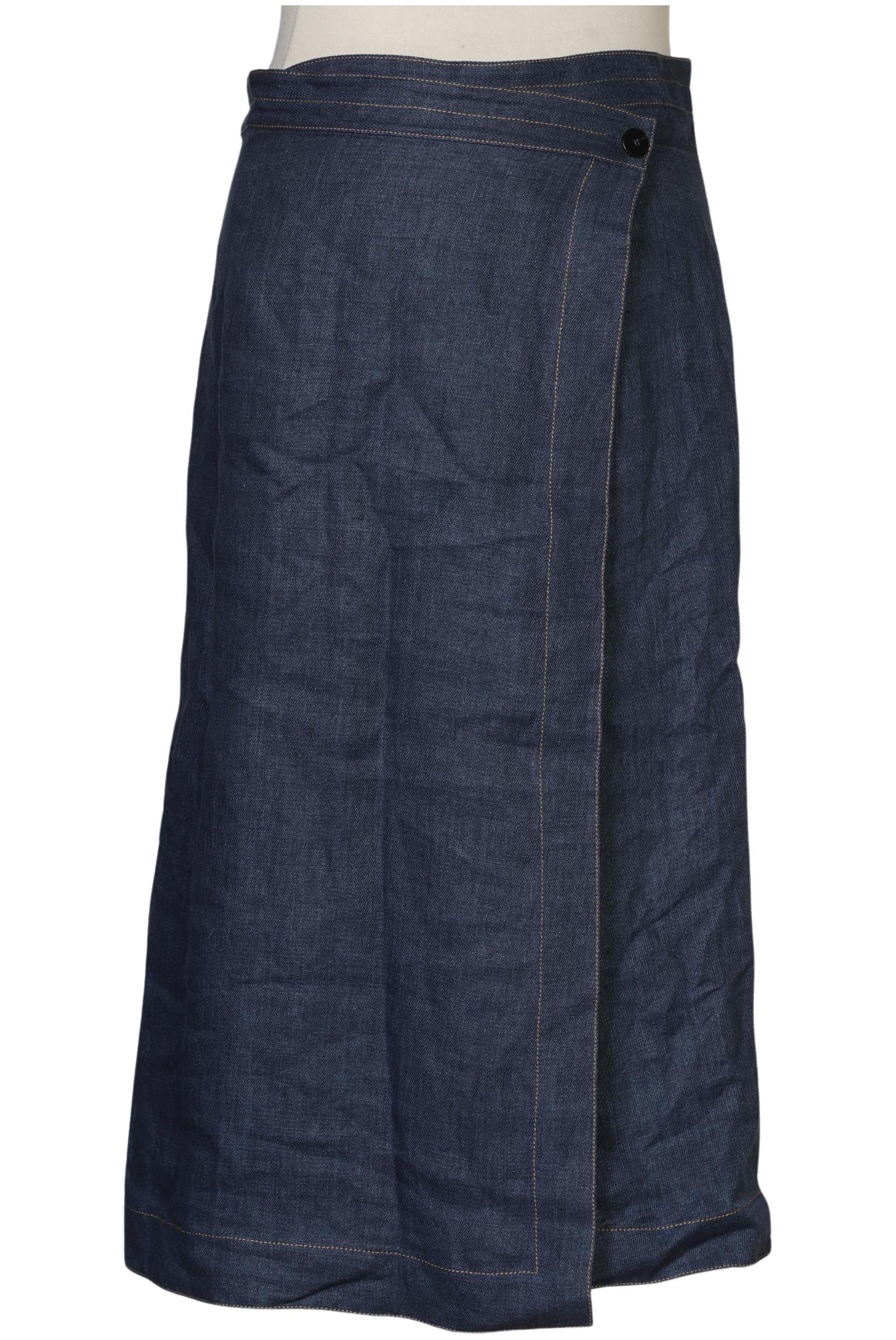 

Massimo Dutti Damen Rock, marineblau, Gr. 42