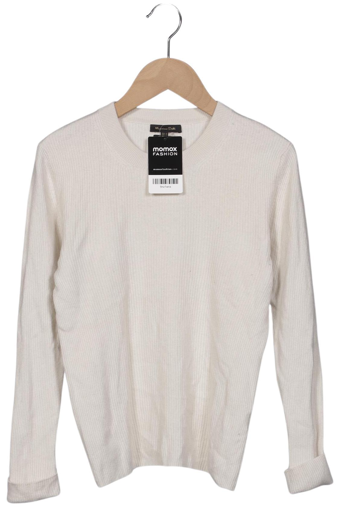 

Massimo Dutti Damen Pullover, cremeweiß, Gr. 38