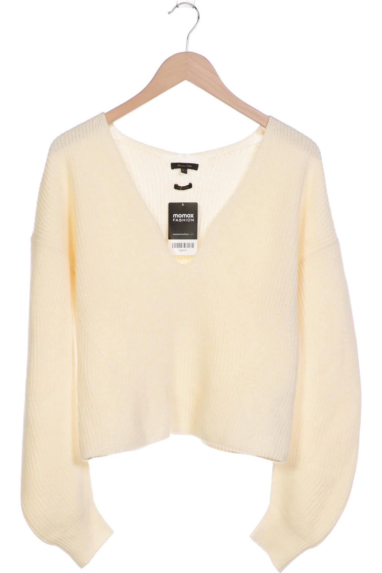 

Massimo Dutti Damen Pullover, cremeweiß, Gr. 38